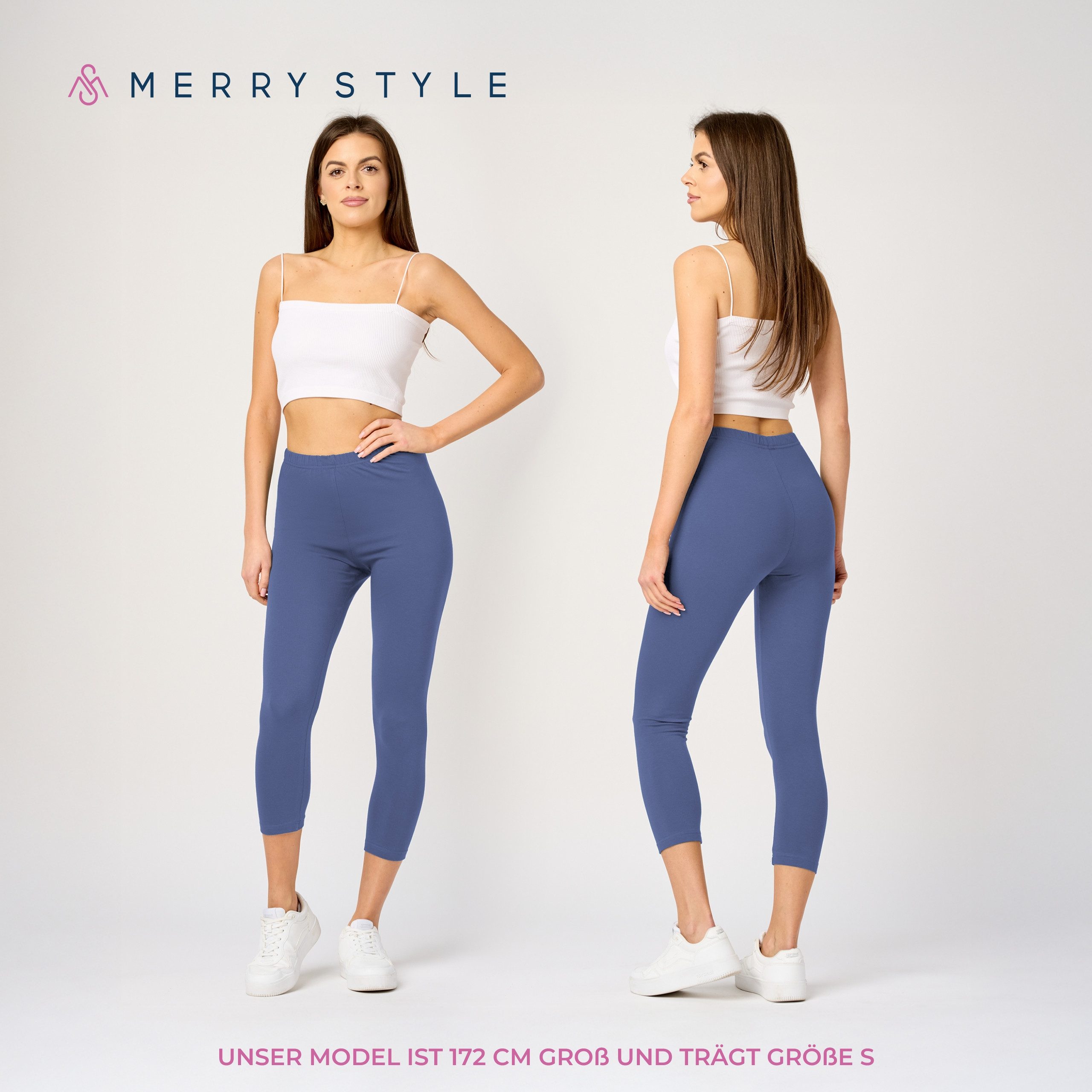 Merry Style Leggings Caprihose Damen 3/4 günstig online kaufen