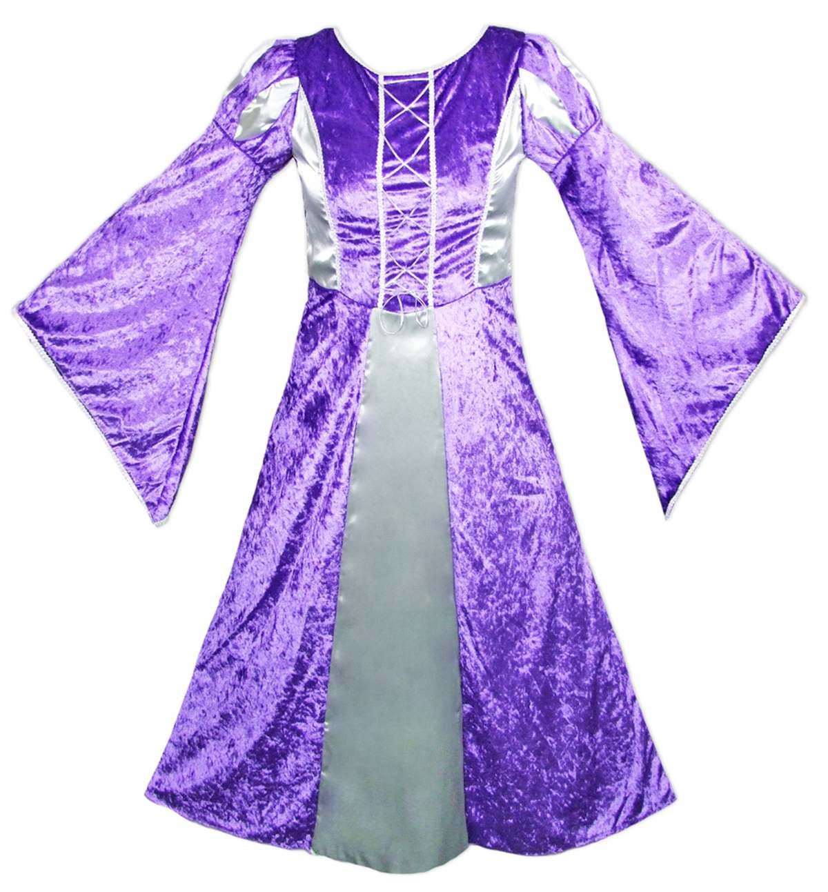 Das Kostümland Kostüm Burgfräulein Prinzessin Helena für Damen - Lila Si