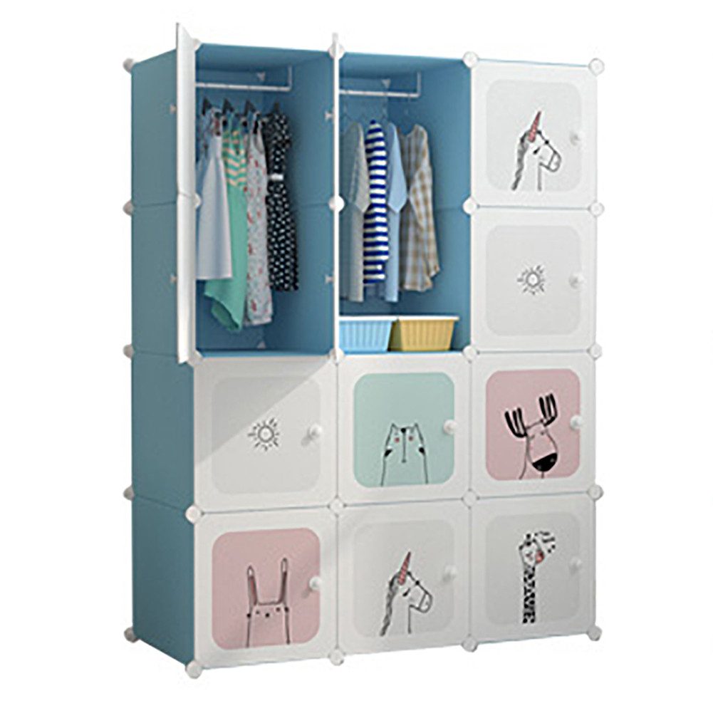 GarveeMore Kinderkleiderschrank Kinderkleiderschrank Kinderregal Schuhregal günstig online kaufen