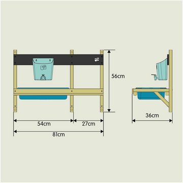 TP Toys Spielküche Deluxe Holz, BxTxH: 81x36x56 cm