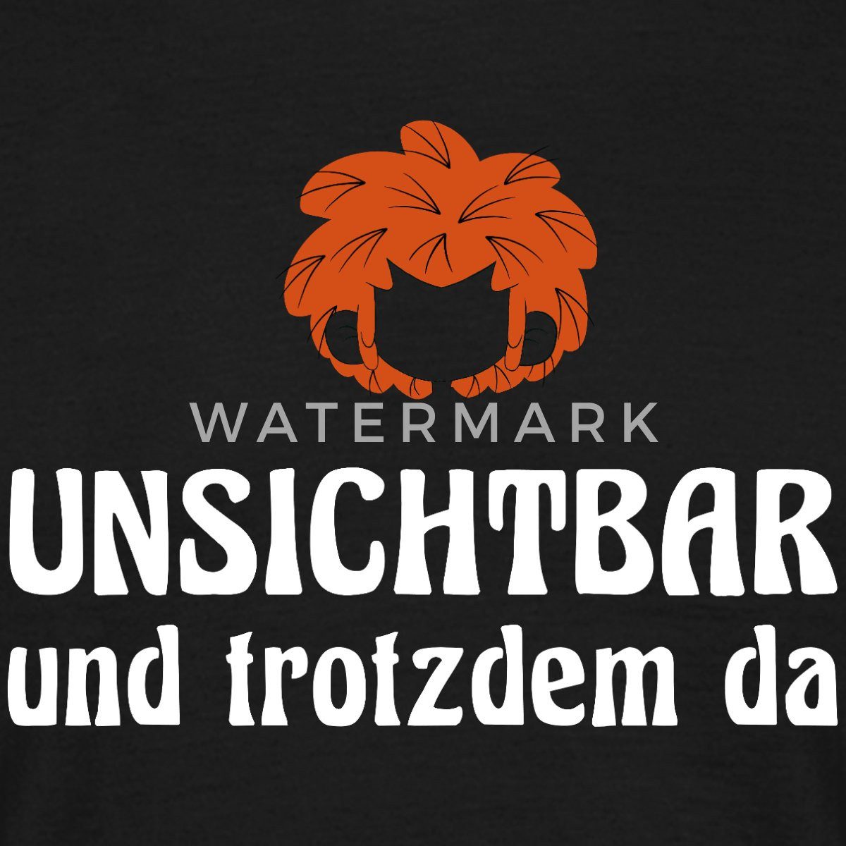 Spreadshirt T-Shirt Pumuckl Mit Spruch Unsichtbar Und Trotzdem Da Männer T- günstig online kaufen