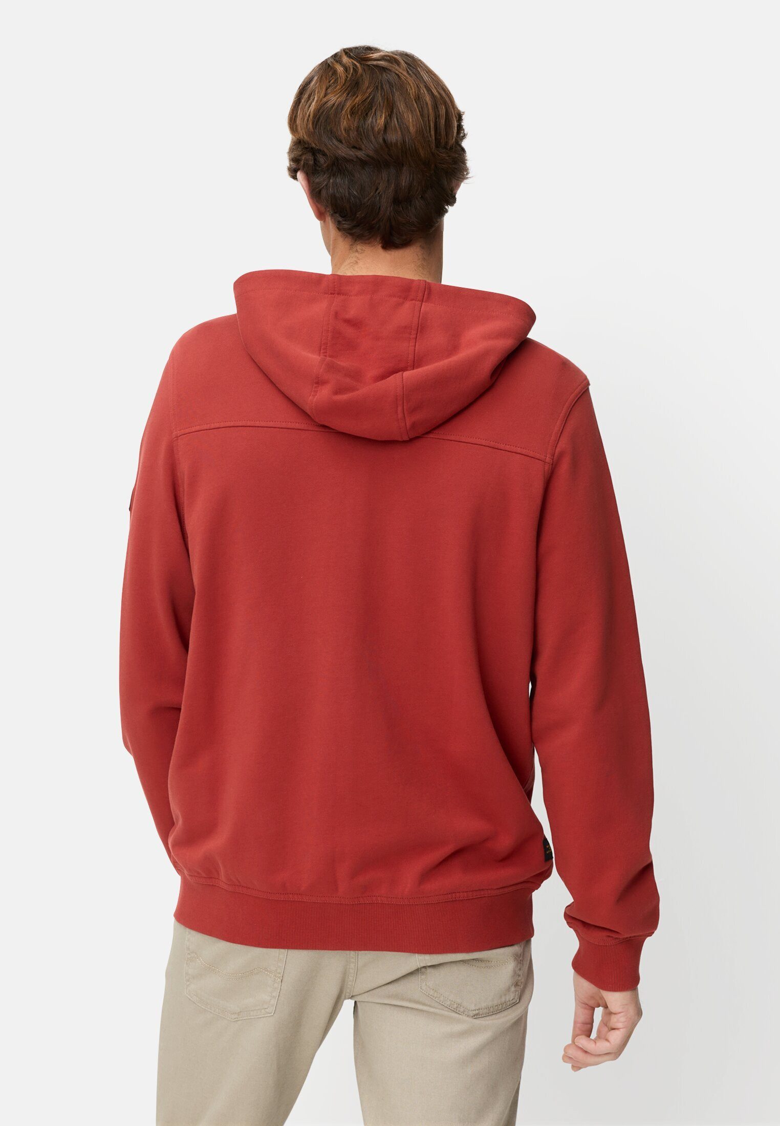 camel active Sweatjacke mit Taschen Langarm Kapuze günstig online kaufen