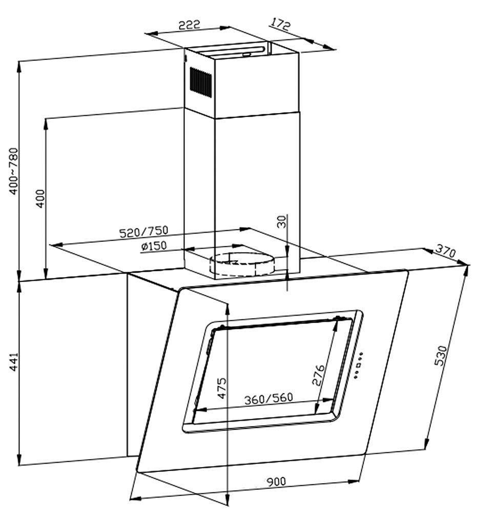 Hanseatic Kopffreihaube SY-103A8-E4-C118-L52-900 SY-103A8-E4-C118-L52-900