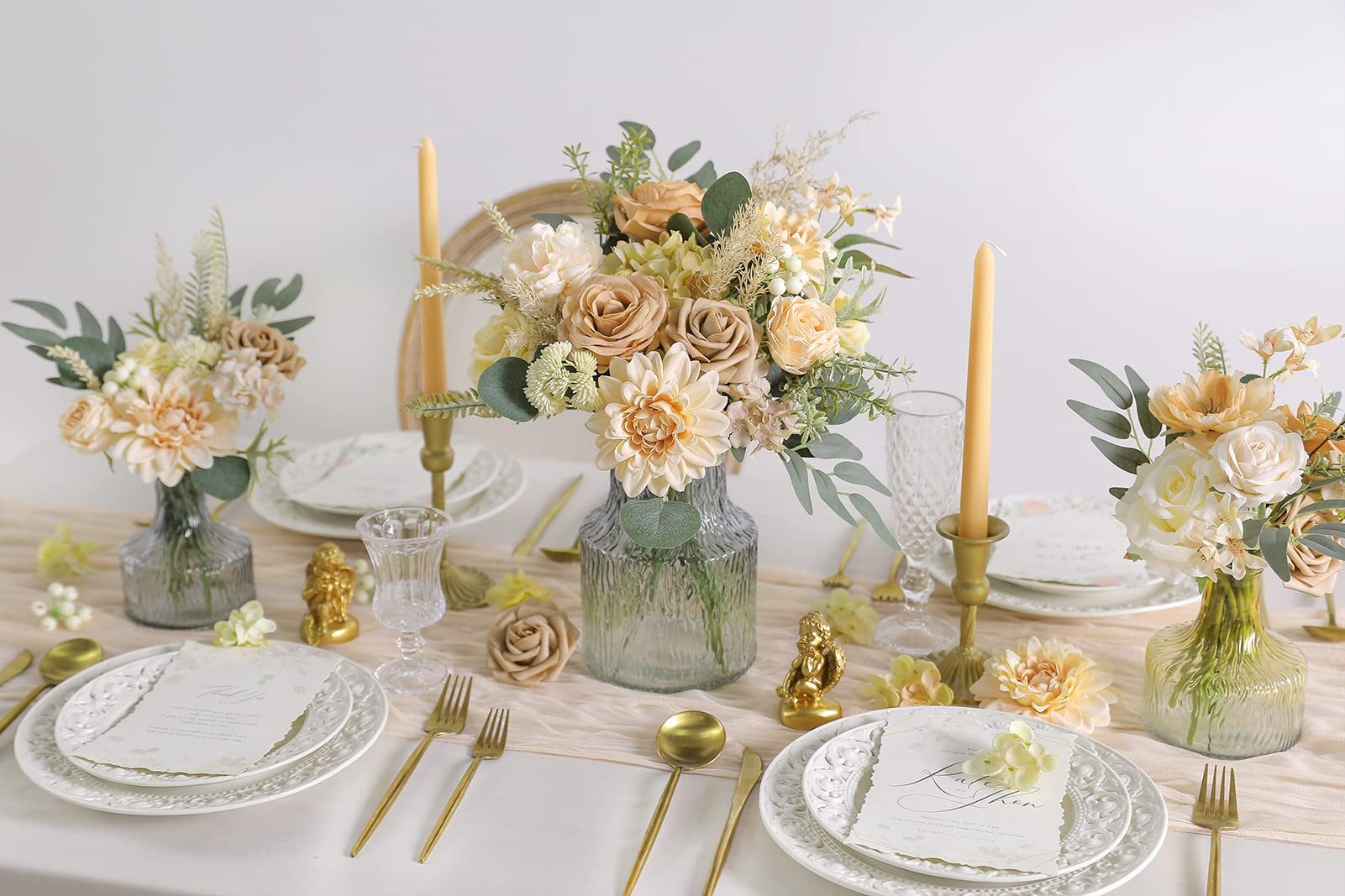 Kunstblumenstrauß Kunstblumenstrauß Künstliche Blumen Kombi-Box-Set SeidenR günstig online kaufen