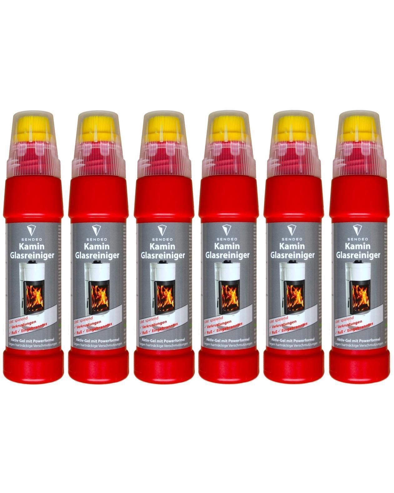 Kaminscheibenreiniger SENDEO Gel, 200 ml, 6 Stk Scheibenreiniger
