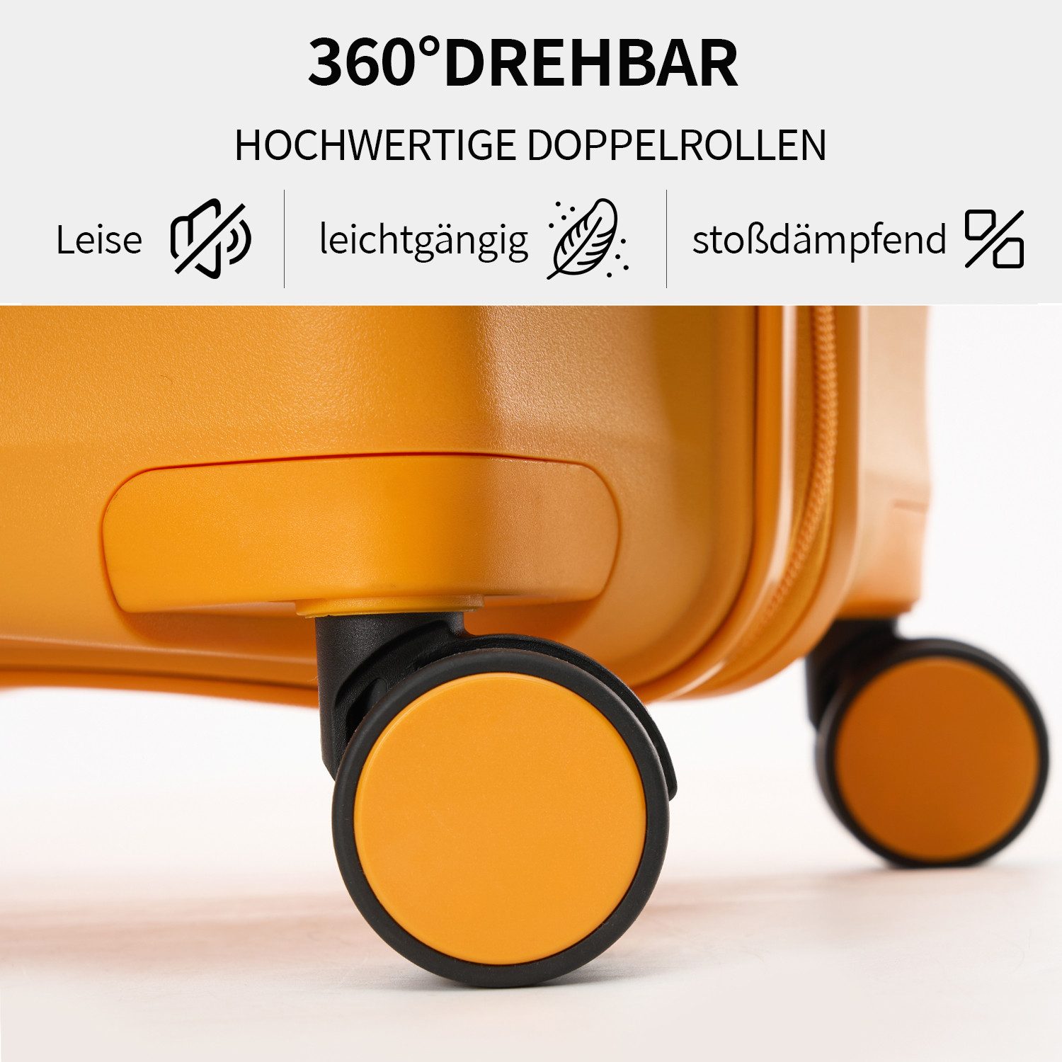 Abistab Hartschalen-Trolley Hartschalenkoffer Mariner Leicht Reisekoffer, 4 Rollen, Trolley S/M/L/Sets mit 360° Rollen & Zahlenschloss