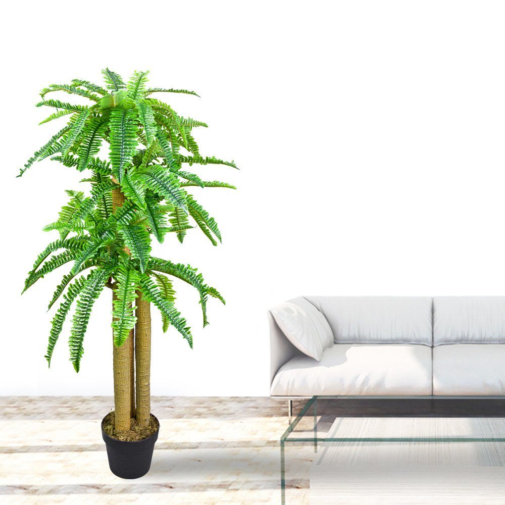 mit Decovego, Künstliche Baumfarn Kunstpflanze Decovego cm Pflanze Kunstpflanze 135 Topf Kunstbaum