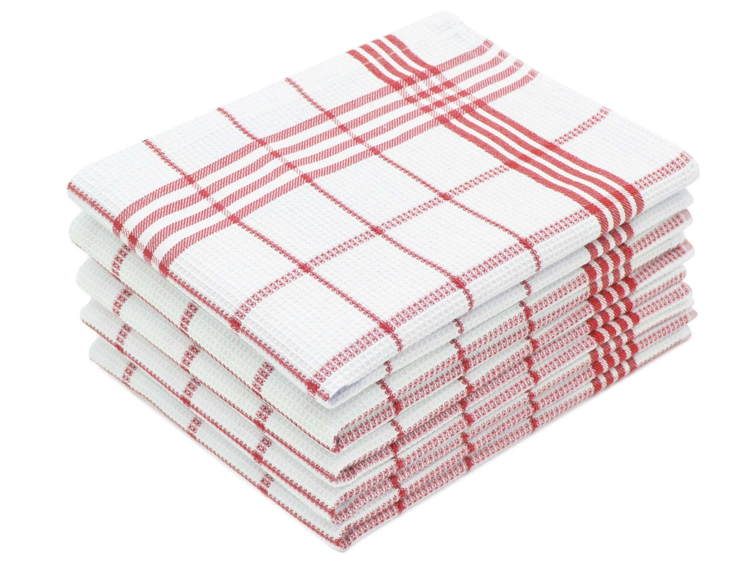 ZOLLNER Geschirrtuch, (Spar-Set, 5-tlg), Waffelpique-Muster, saugstark, günstig online kaufen
