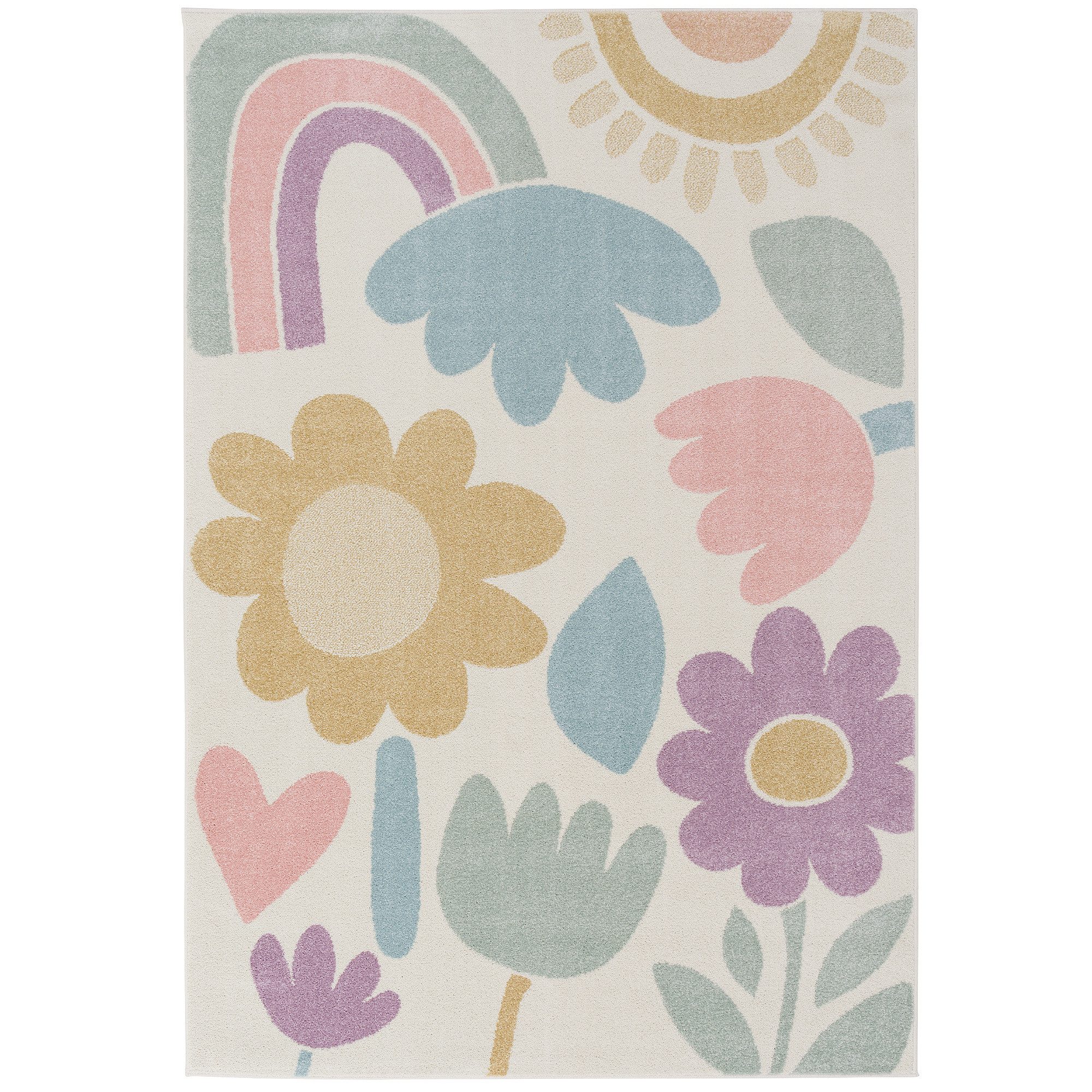 Pergamon Kinderteppich Kinder Teppich Softstar Kids Fantasy Bunt, Rechteckig, Höhe: 11 mm
