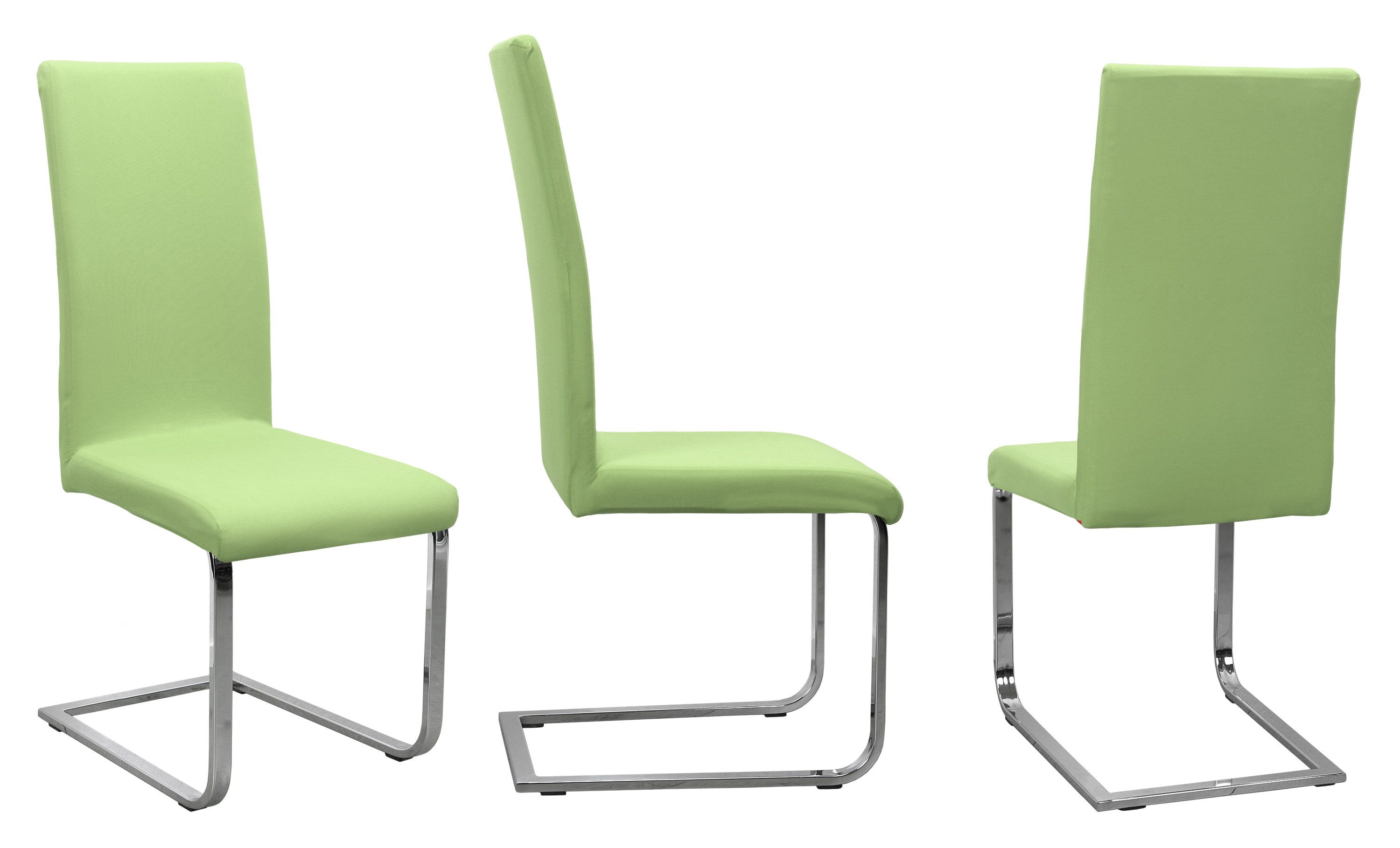 Beautex Stuhlhusse Jersey Baumwolle elastisch für Stühle und Schwingstühle 2er Set