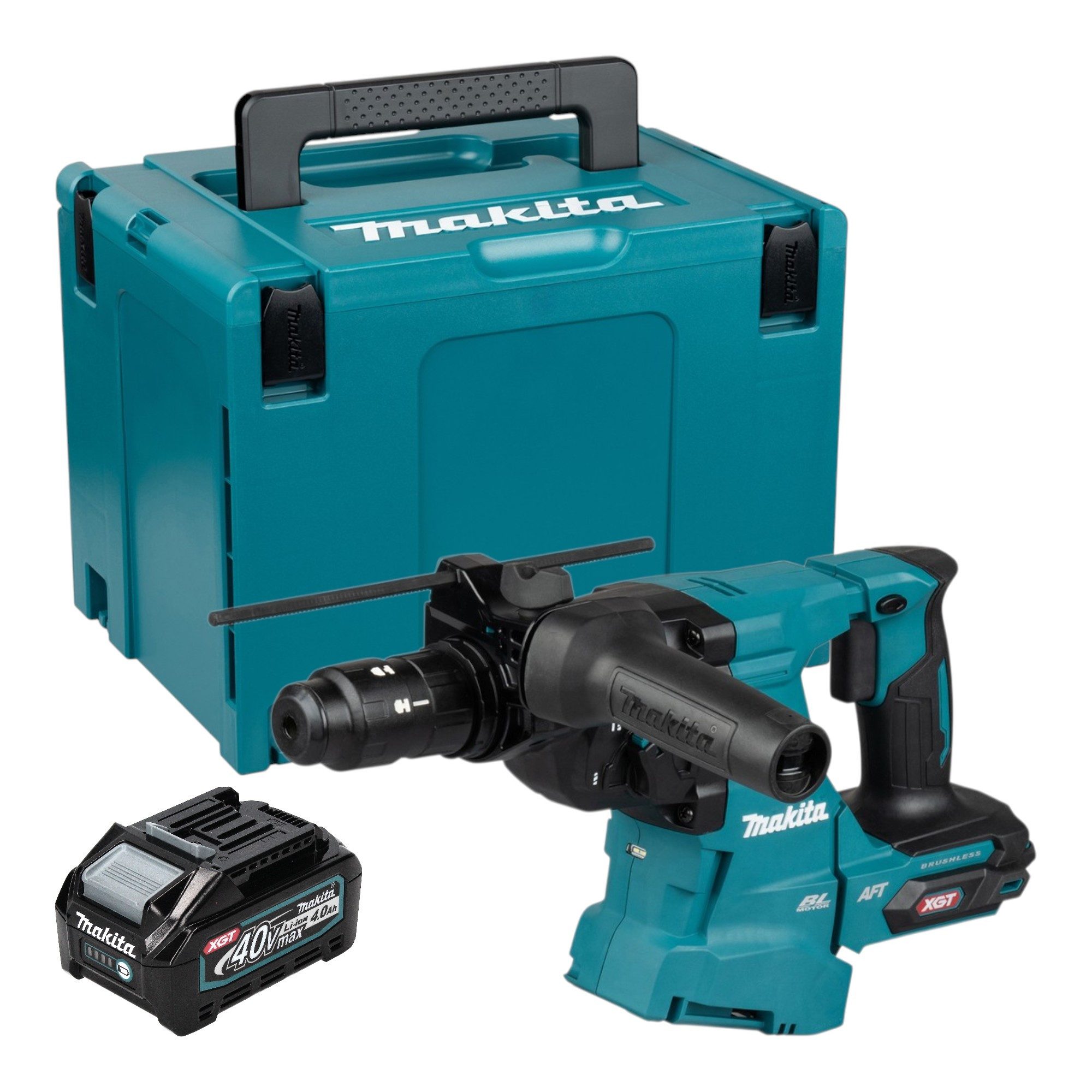 Makita Akku-Kombibohrhammer HR 012 GM101 Akku Kombihammer 40 V max. 3,3 J SDS plus Brushless + 1x