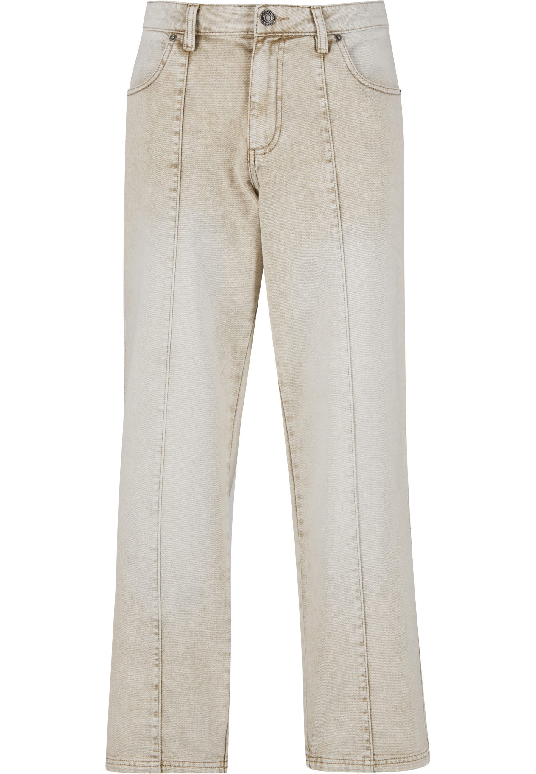 URBAN CLASSICS Bequeme Jeans Urban Classics Wide Leg Denim With Dividing Seams