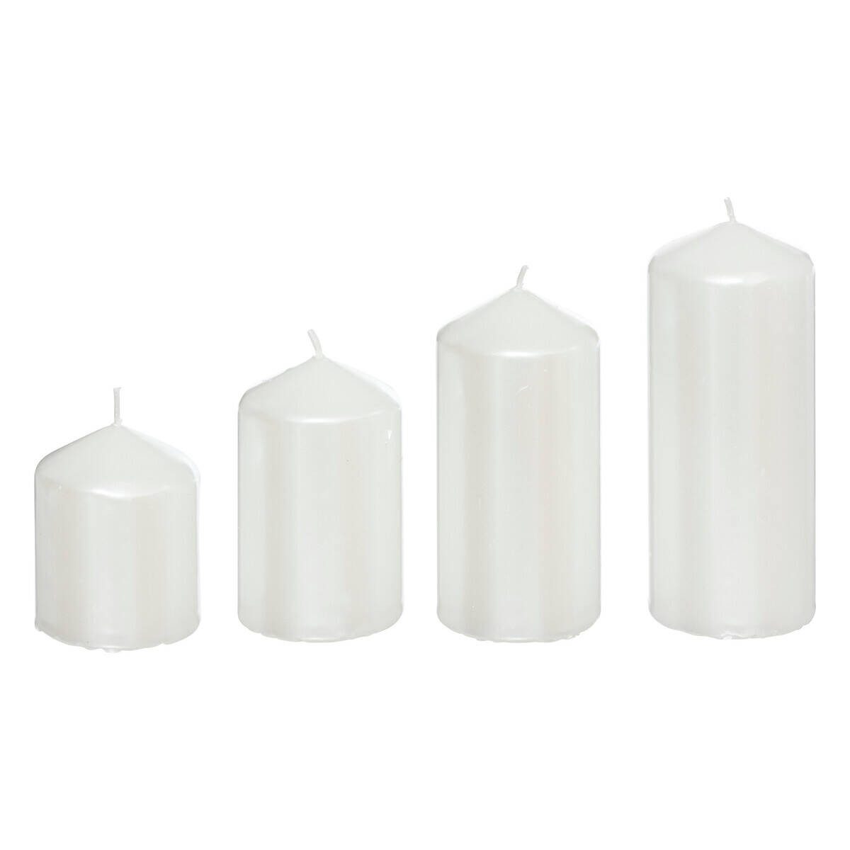 Atmosphera Créateur d'intérieur Kerzenlaterne Kerzen in verschiedenen Größen, Ø 5 cm, 4er-Set