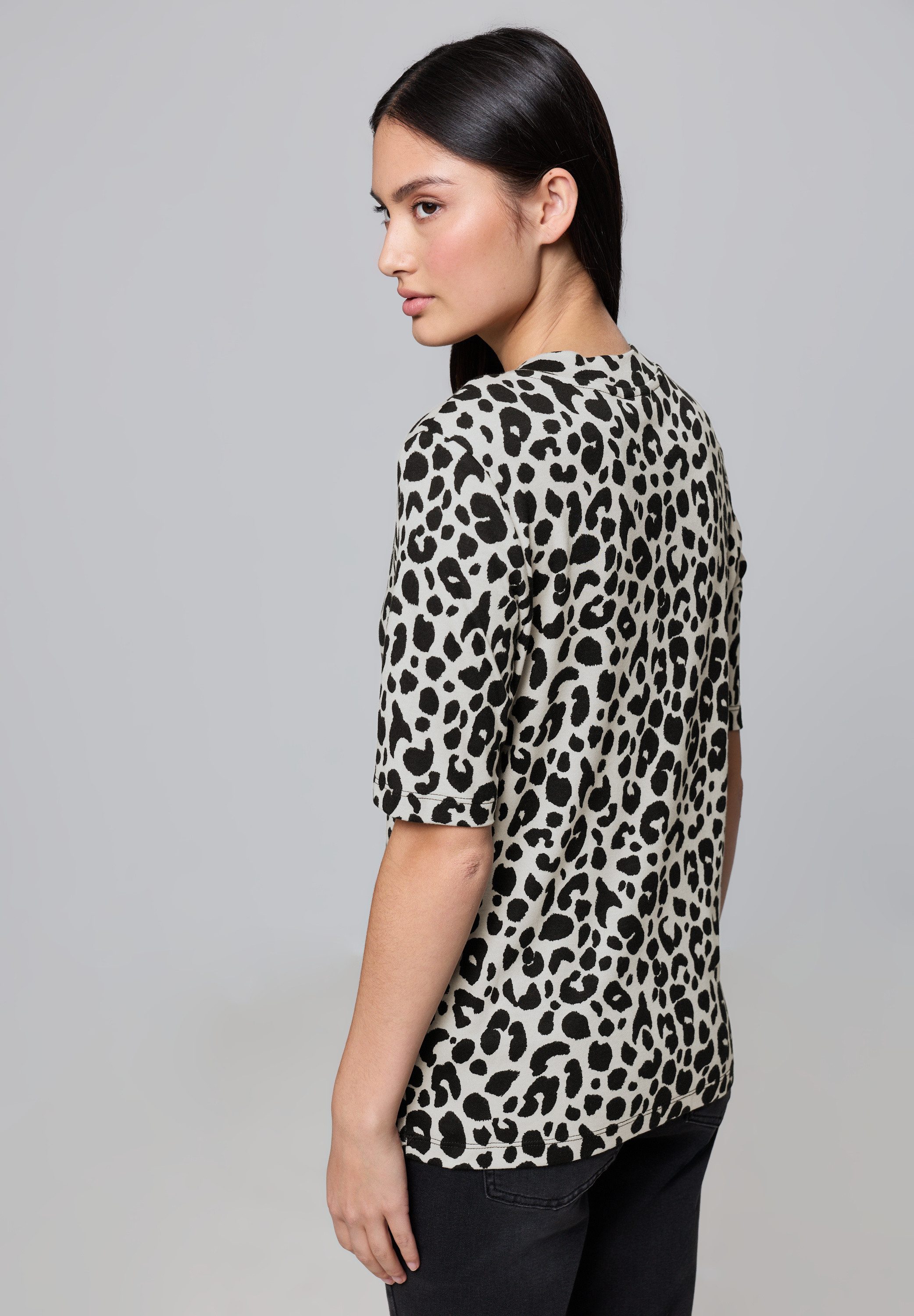 STREET ONE STUDIO T-Shirt mit Leomuster günstig online kaufen