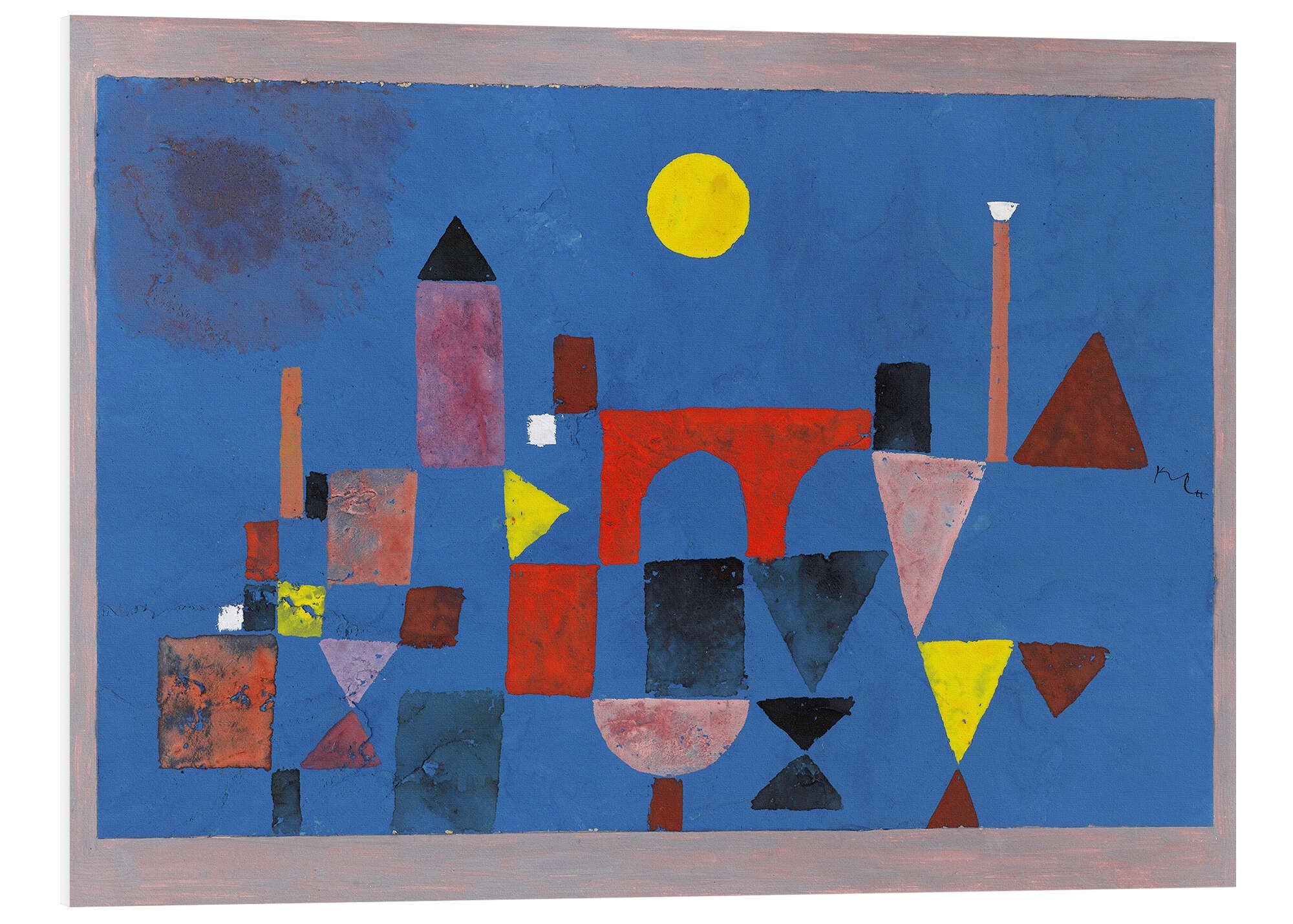 Posterlounge Poster Paul Klee, Rote Brücke, günstig online kaufen