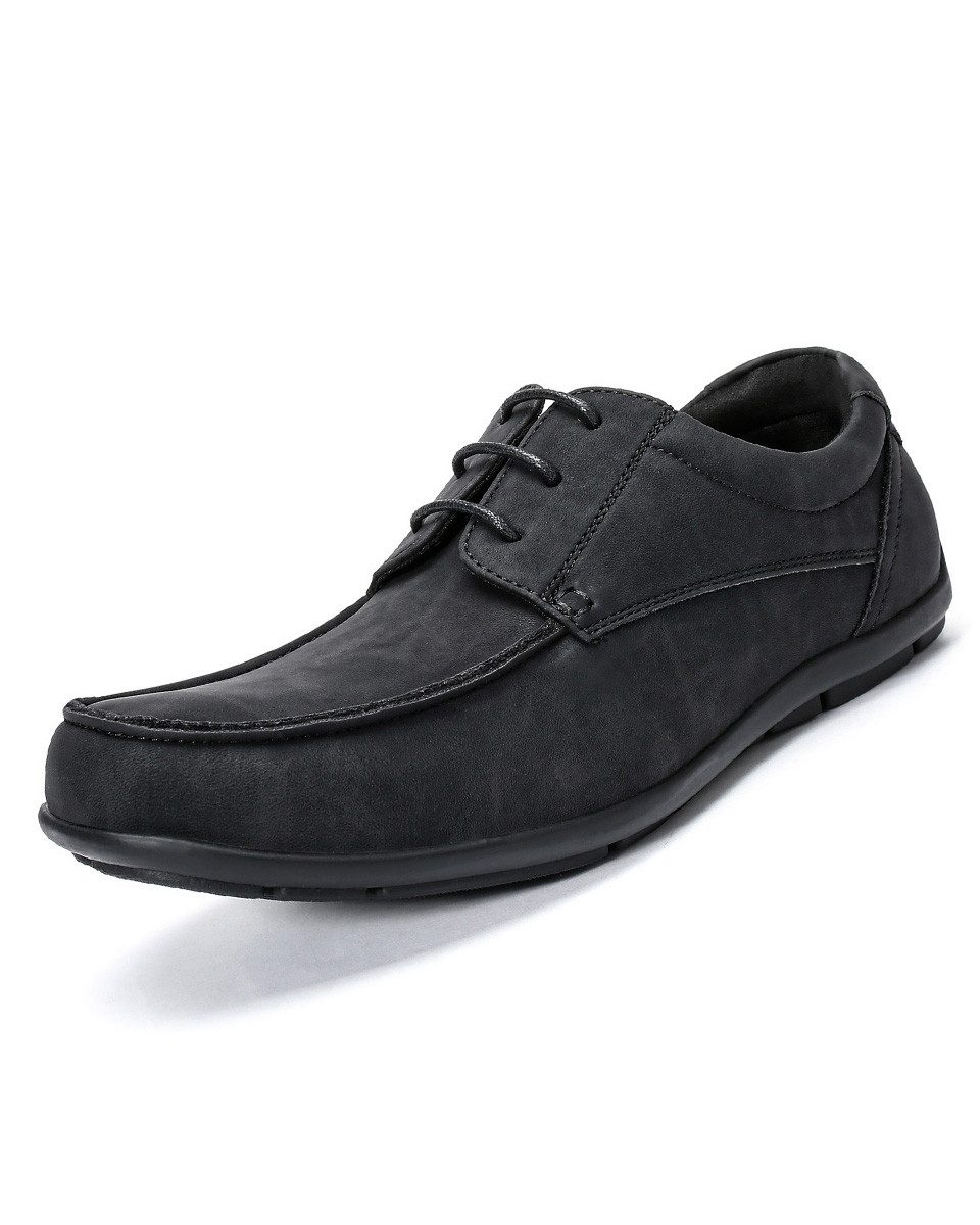 Allthemen Bootsschuh Herren Schnürschuhe mit weicher Latex-Zwischensohle Freizeitschuhe