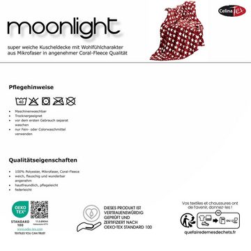 Wohndecke Moonlight Kuscheldecke Tagesdecke Fleece Decke 150x200cm schwarz, CelinaTex, allergikergeeignet,atmungsaktiv,bügelfrei,feuchtigkeitsregulierend
