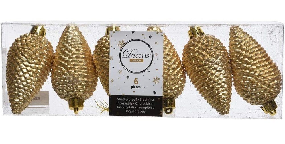 Kaemingk Weihnachtsbaumkugel Christbaumkugeln Tannenzapfen 6 Stück günstig online kaufen