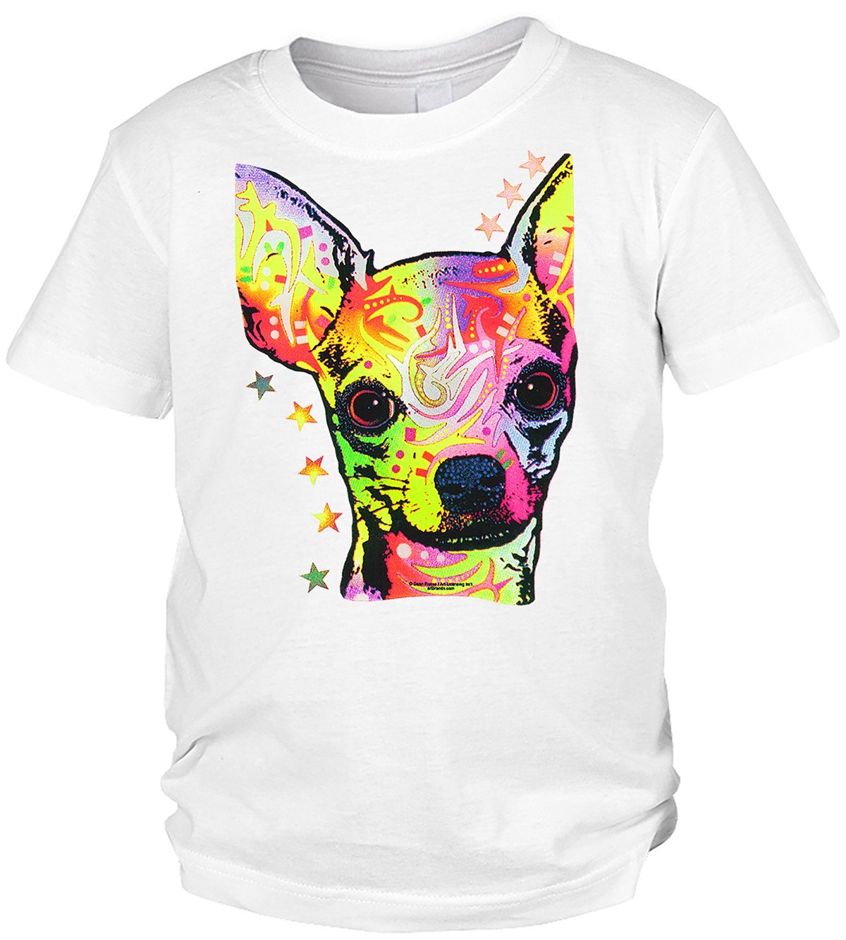 Kinder Shirts Tini - Shirts Print-Shirt Chihuahua Kinder Tshirt buntes Hundemotiv Kindershirt : Chihuahua