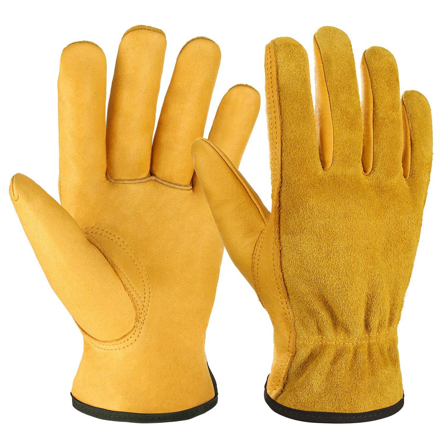 Jormftte Gartenhandschuhe Schutzhandschuhe für Gartenarbeiten,Atmungsaktive und elastische