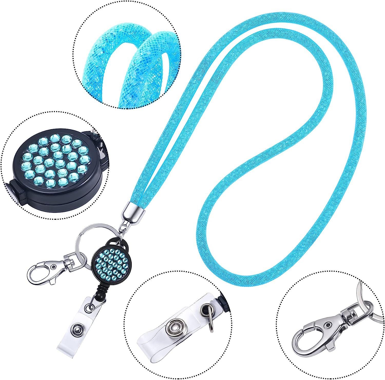 WEBBOMB Schlüsselanhänger Kristall Lanyard + Jojo Set + Kartenhalter Umhängeband Schlüsselband – Bild 4 von 4