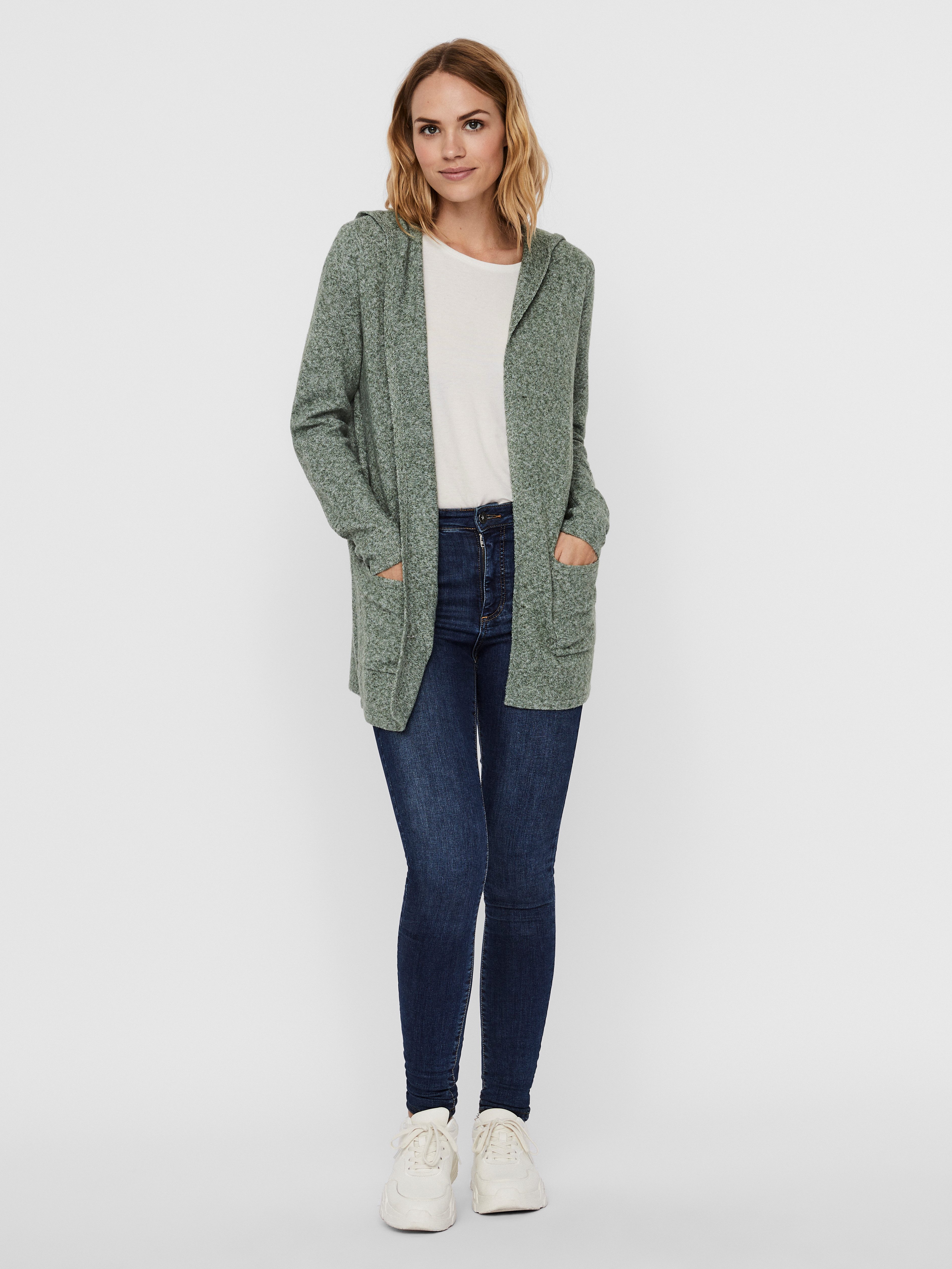 Vero Moda Strickjacke VMDOFFY LS OPEN HOOD CARDIGAN GA NOOS