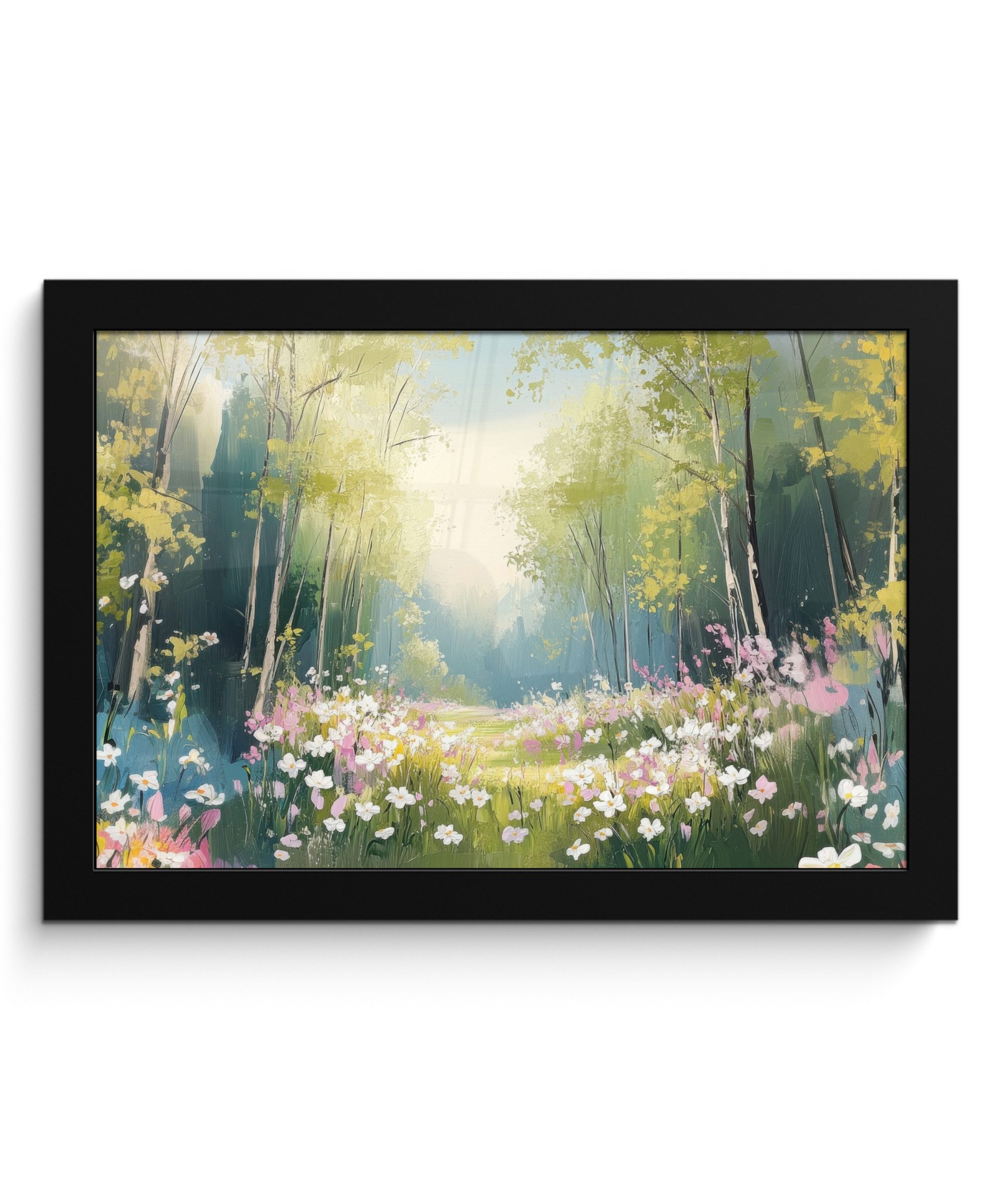 Poster Wald - Malerei - Farbenfroh