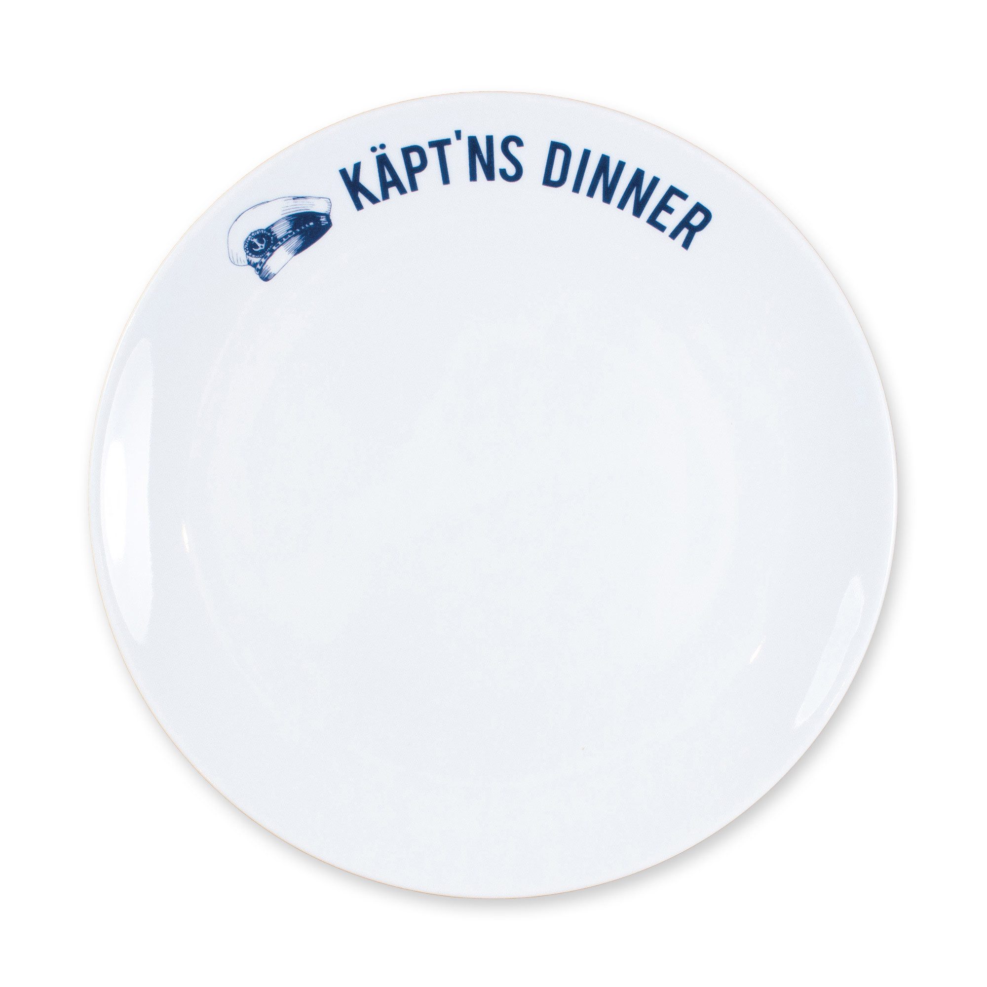 Teller Porzellanteller Käpt´ns Dinner