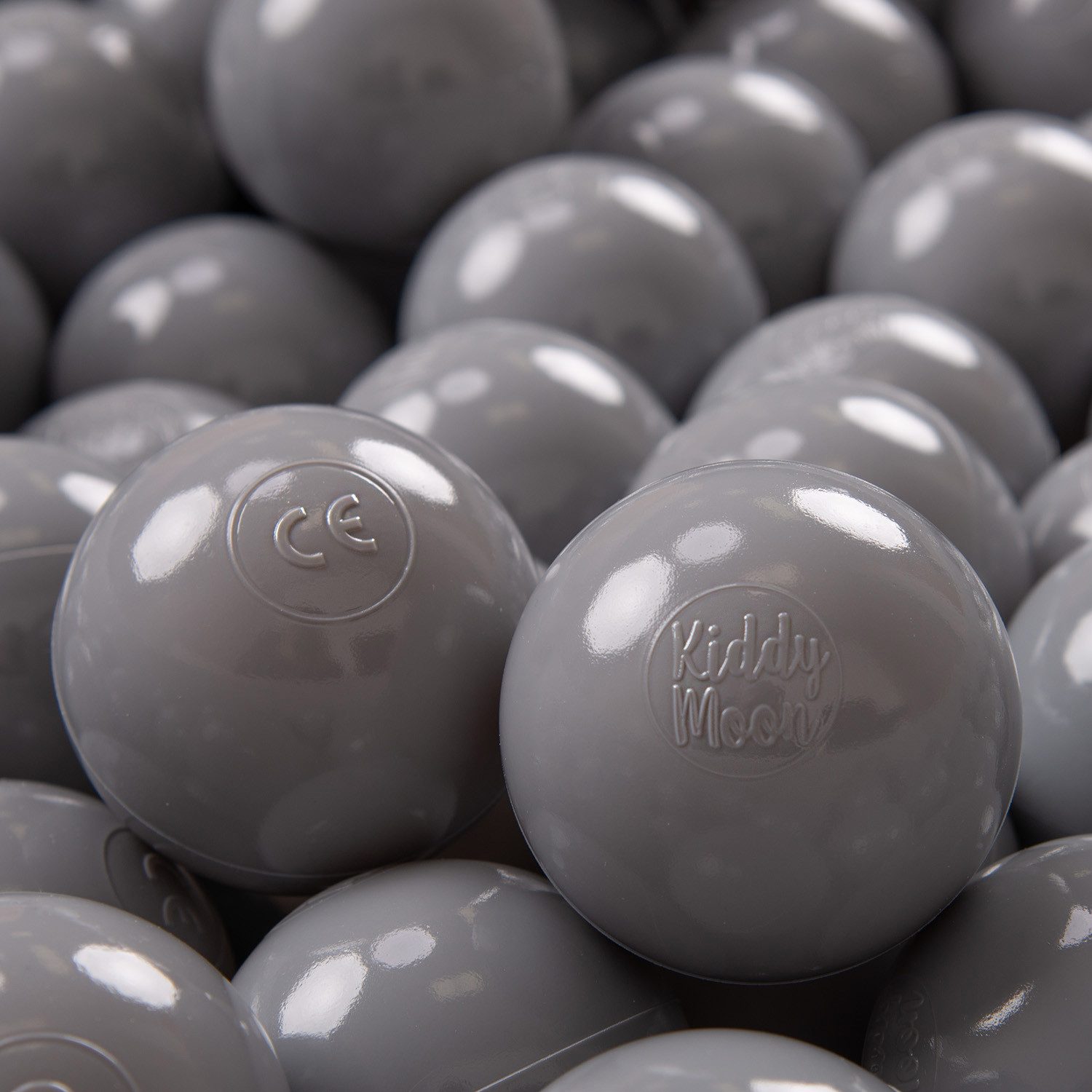 KiddyMoon Bällebad-Bälle ZK7 (Baby Plastikbälle Spielbälle, 100-St), Made in Europe