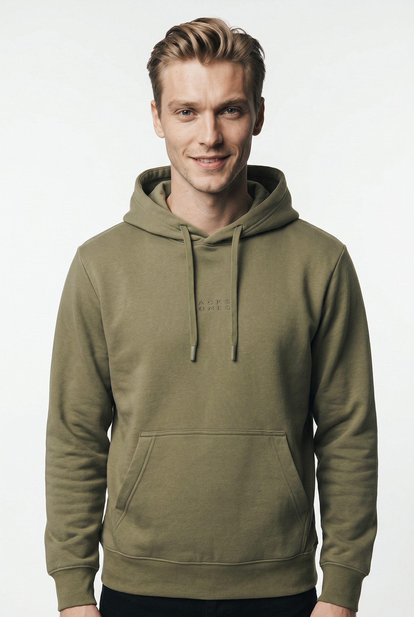 Jack & Jones Kapuzensweatshirt JCOPOINT SWEAT BADGE HOOD BF