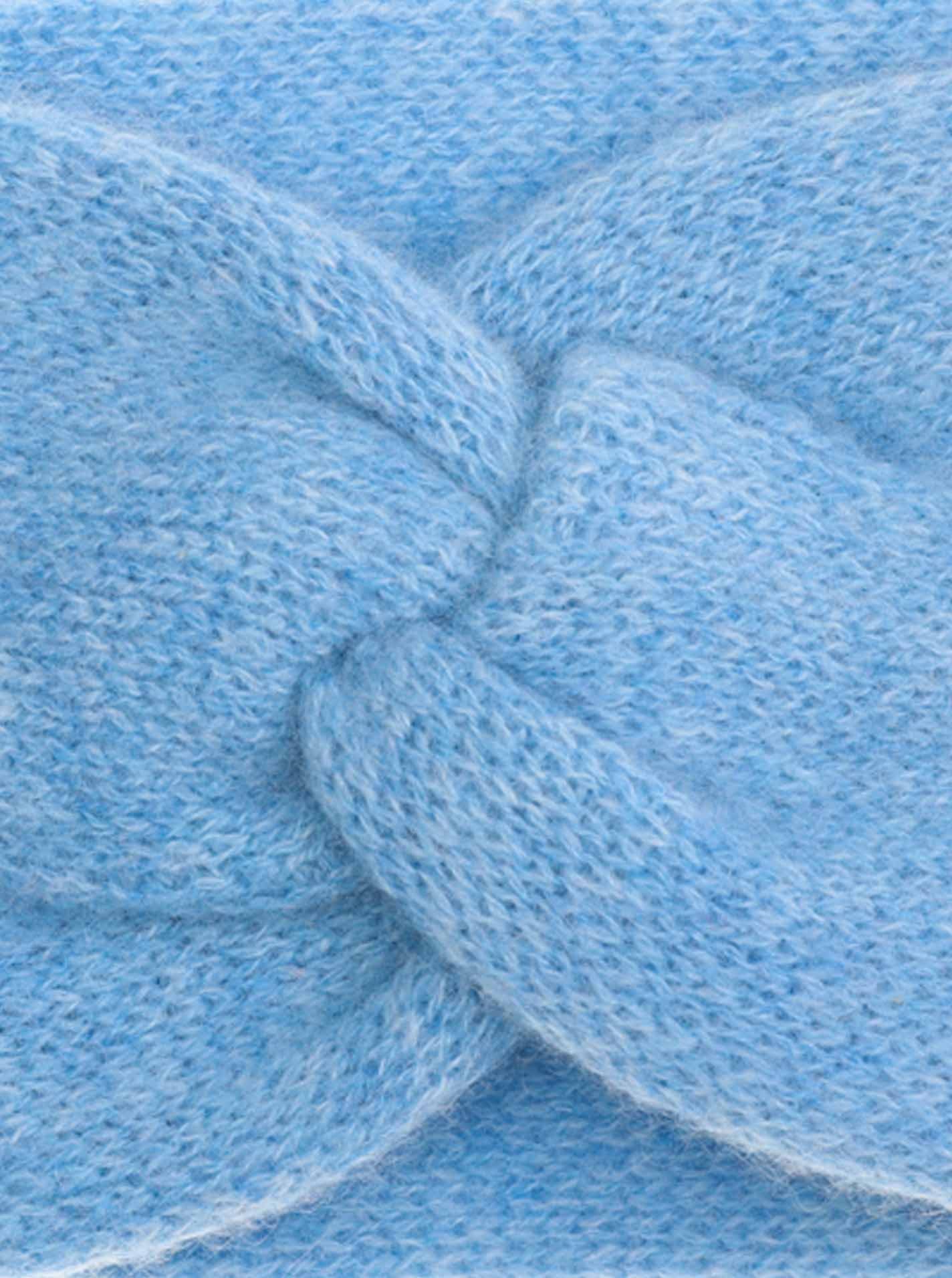 Zwillingsherz Stirnband "Classic" Knoten vorn, Cashmere, Feinstrick günstig online kaufen