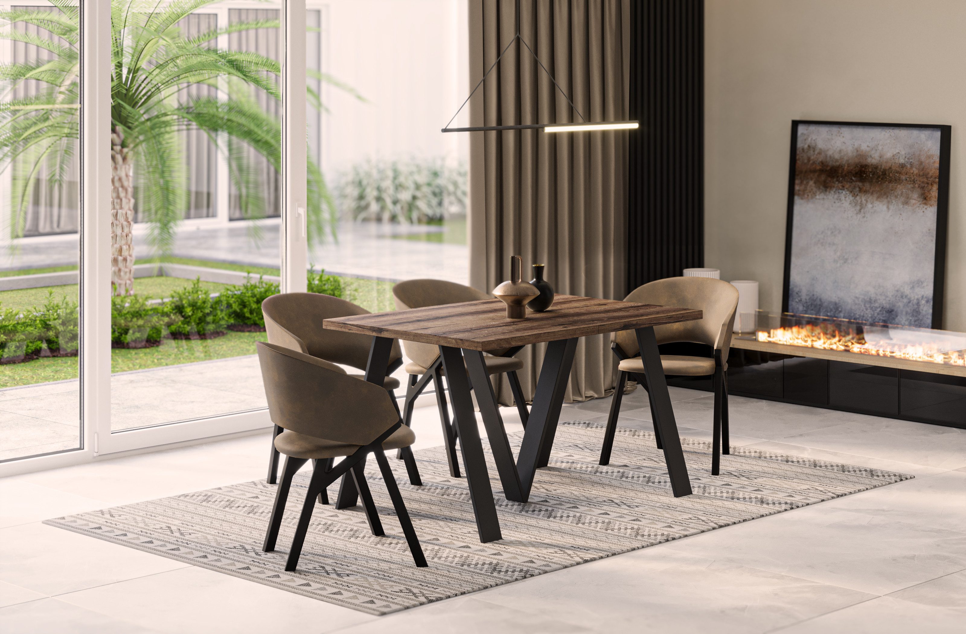 Endo-Moebel Esstisch Lungo XXL 130-405 cm, günstig online kaufen
