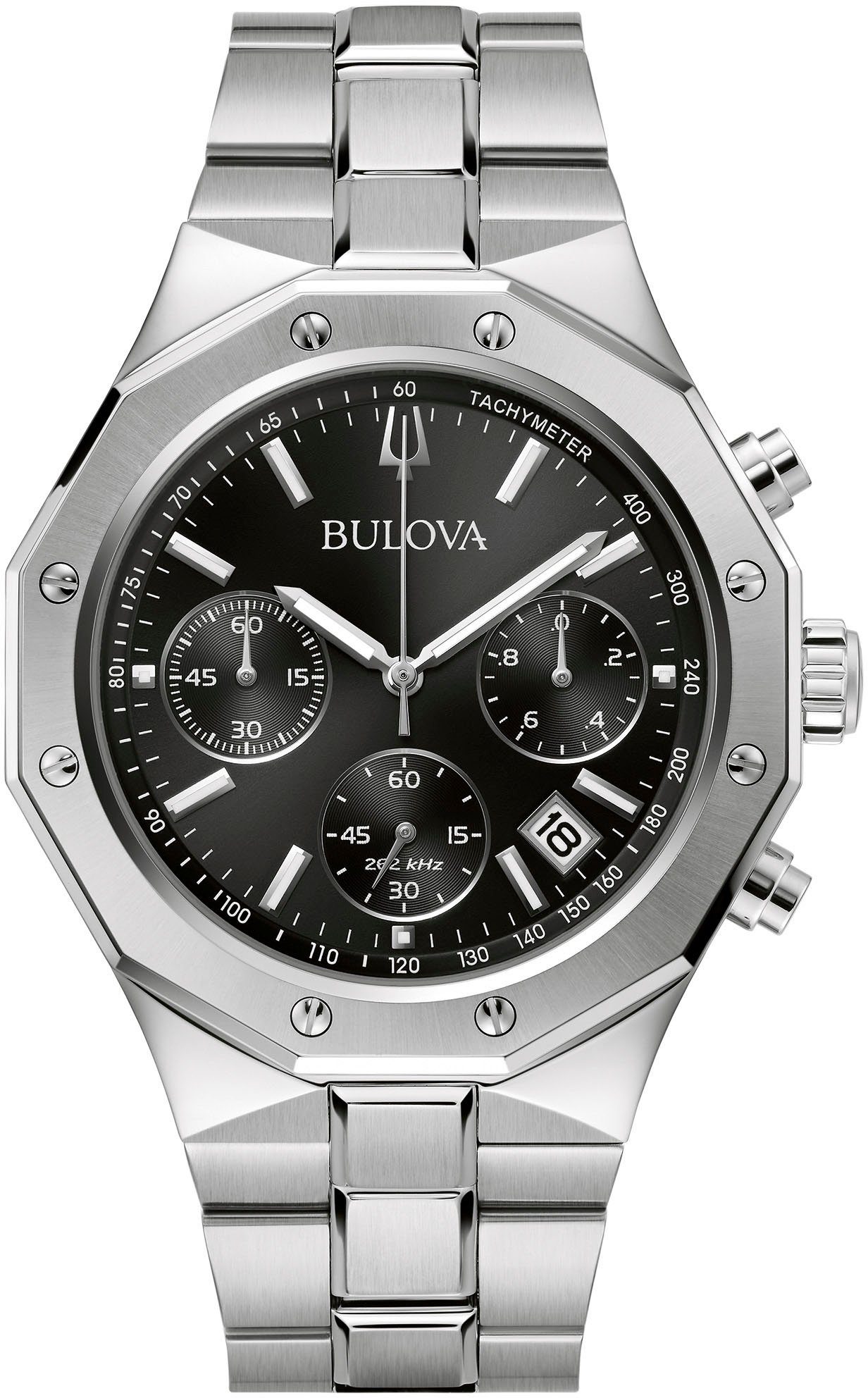 Bulova Chronograph 96B410, Armbanduhr, Quarzuhr, Herrenuhr, Edelstahlarmban günstig online kaufen