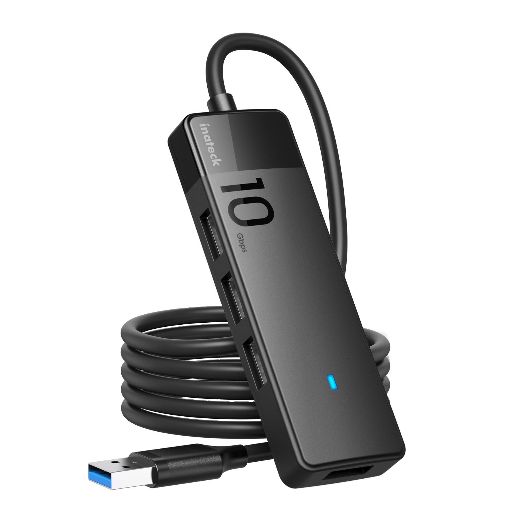 Laptop-Dockingstation USB 3.2 Hub mit 100cm Kabel, 4 USB A Ports