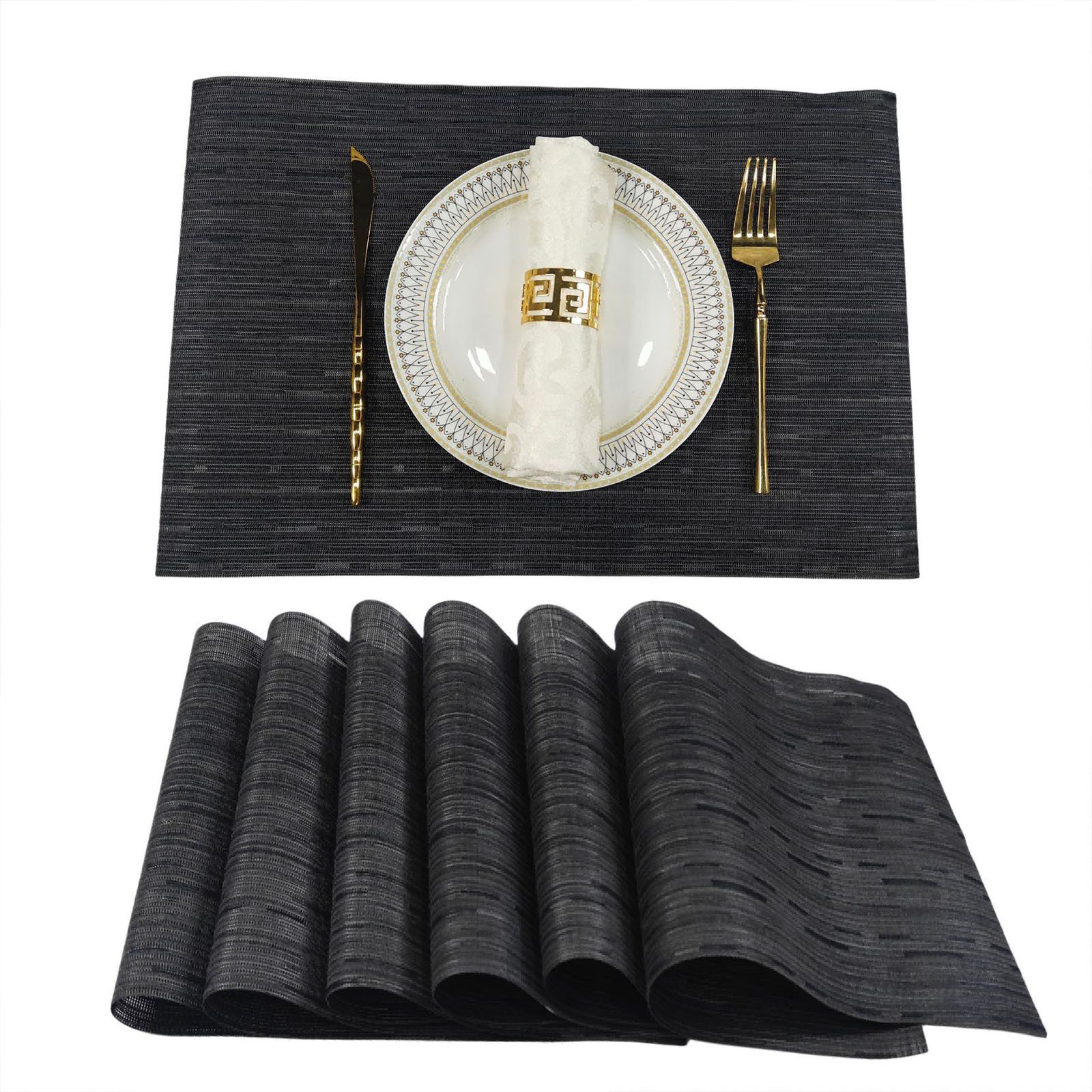 OKWISH Platzset 6er Tischsets Platzdeckchen Platz-Matten 30x45 cm, (flegele günstig online kaufen