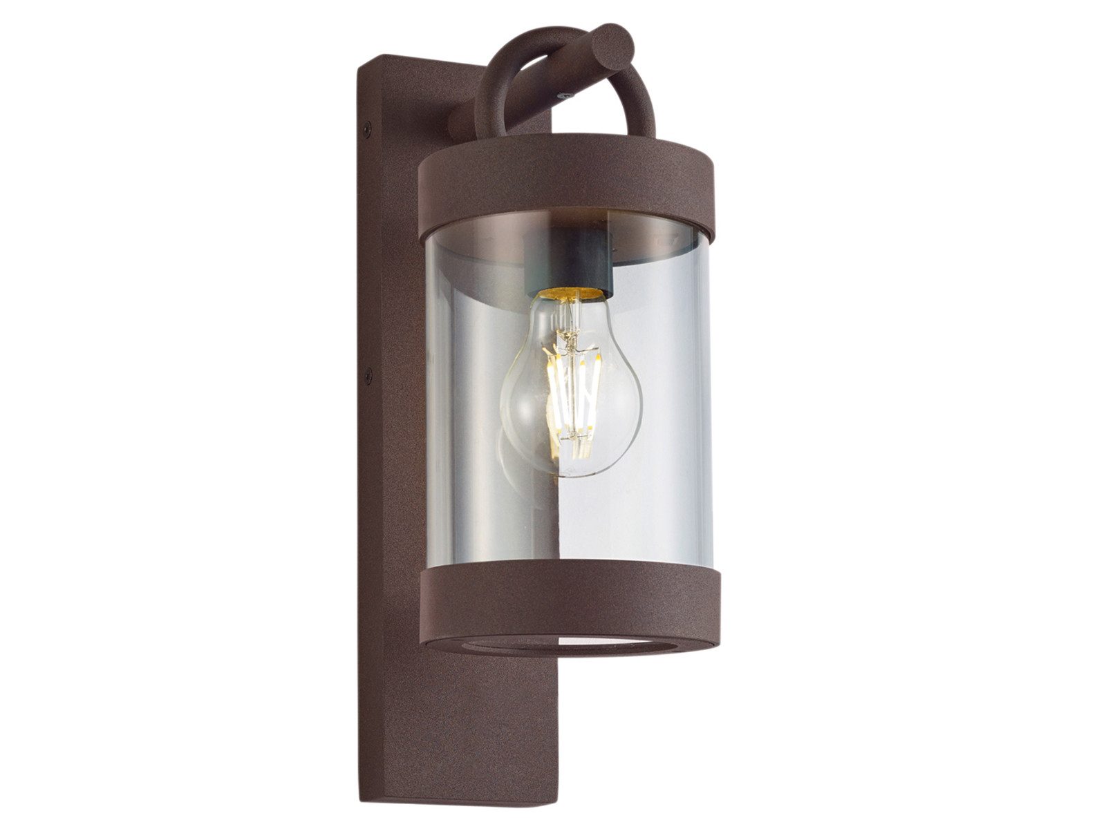 TRIO Leuchten Außen-Wandleuchte Landhausstil Laterne hängend, Höhe 33cm, LED wechselbar, Warmweiß, Landhaus-Stil Wand Außenleuchte zur Fassadenbeleuchtung, inkl. E27 LED