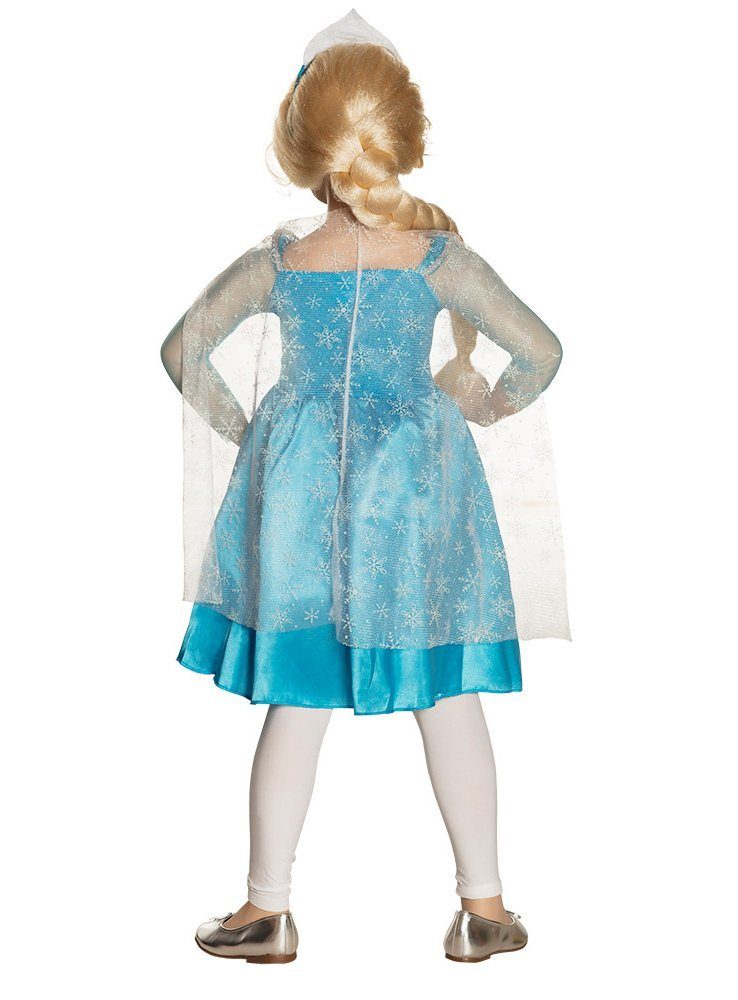 Boland Prinzessin-Kostüm Winterprinzessin Kinderkostüm, Glänzendes, hellblaues Kleid im Frozen-Look