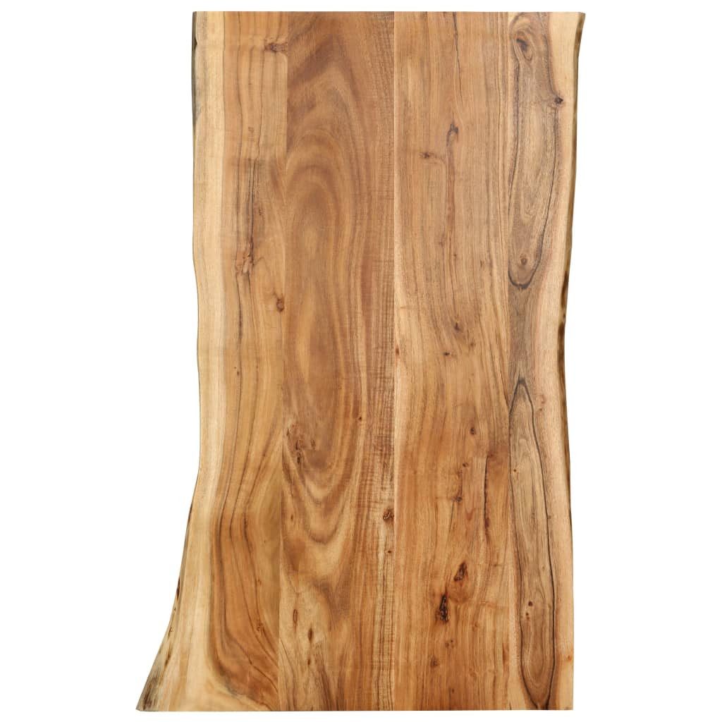 furnicato Tischplatte Schlichte Echtholz 100 x 50-60 cm, poliert, naturfarben (1 St)