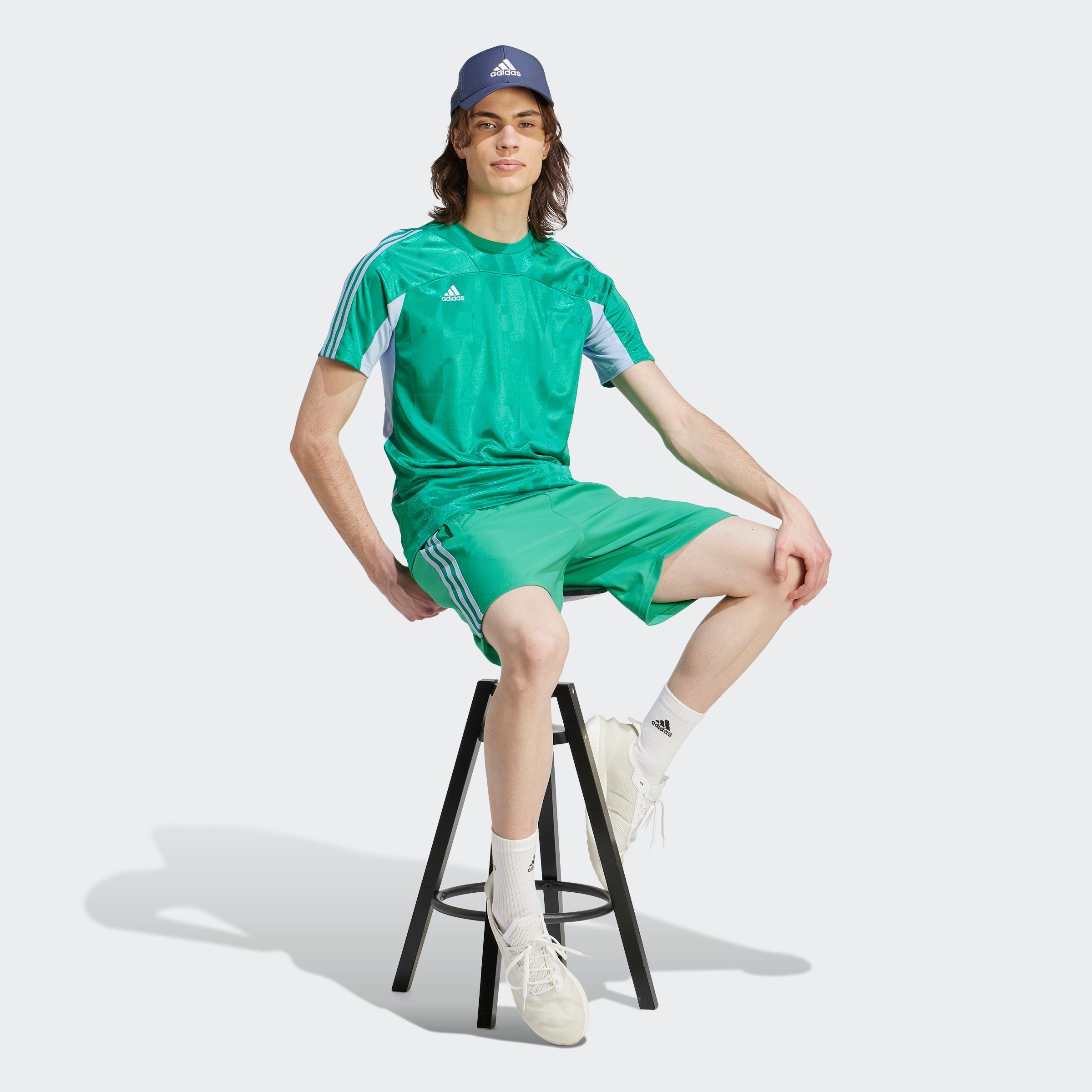 adidas Sportswear Shorts Court (1-tlg) Green Blue TIRO / Dawn