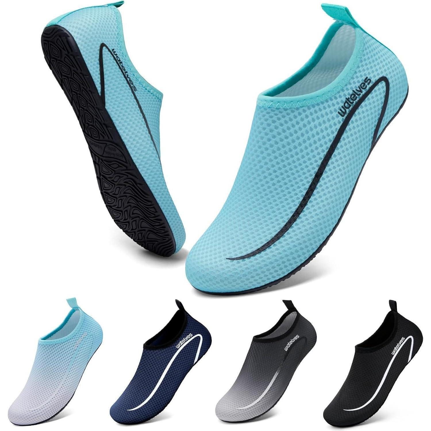 LuxusKollektion Wasserschuhe Aquaschuhe Badeschuhe 42 43 EU A Linie Blau Grün Wasserschuh