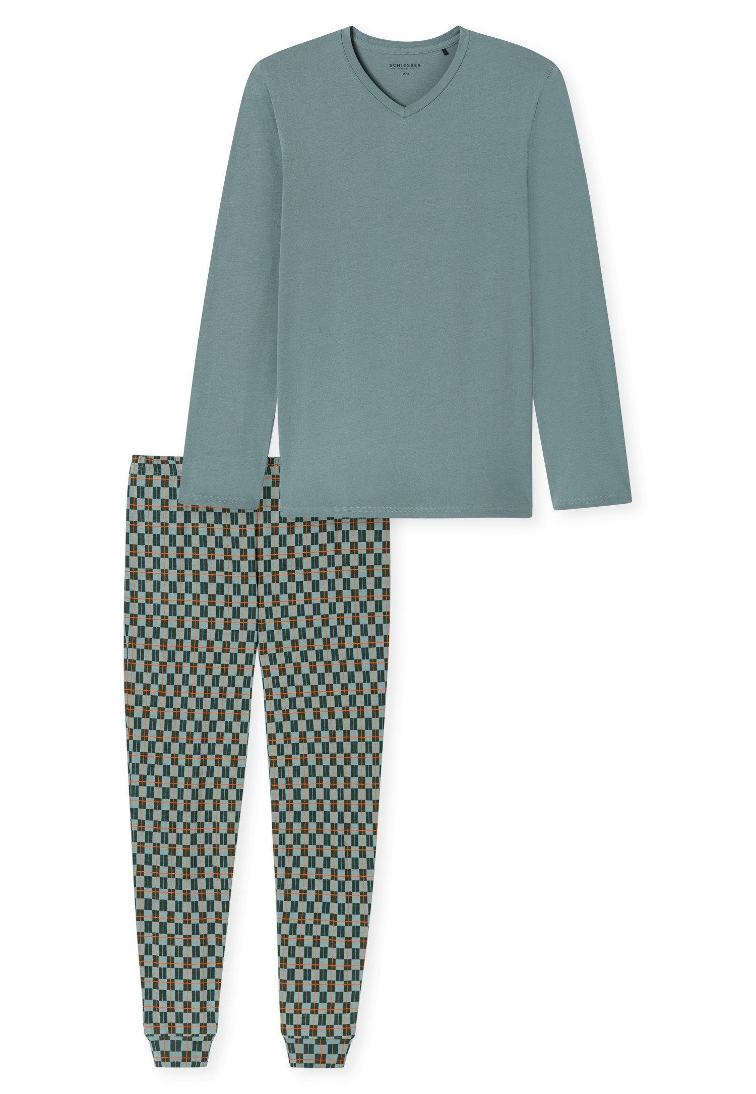 Schiesser Schlafanzug Casual Essentials (2 tlg) mit bequemen Bündchen günstig online kaufen