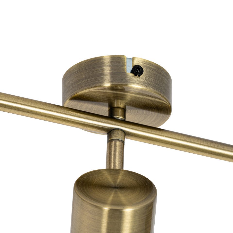 Qazqa LED Aufbaustrahler Jeana, ohne Leuchtmittel, Warmweiß, QAZQA Aufbau­spot, gu10, Bronze, Stahl, Modern