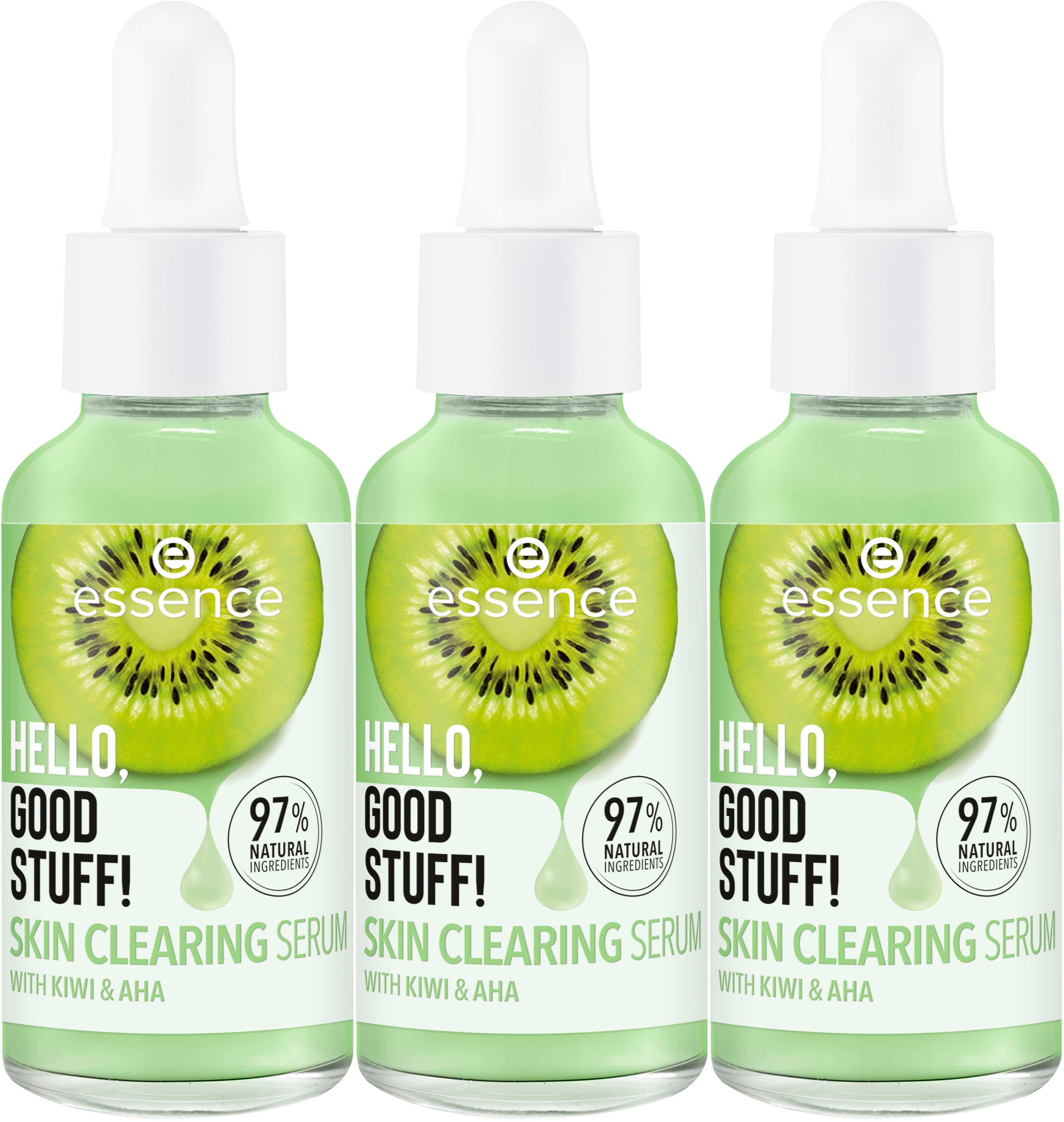 Gesichtsserum GOOD Essence Serum SKIN 3-tlg. CLEARING Set, HELLO, STUFF!