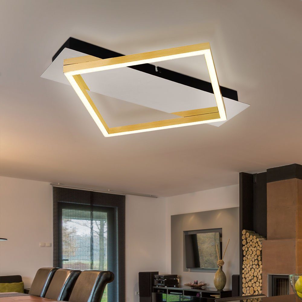 Globo LED Deckenleuchte, Leuchtmittel inklusive, Deckenlampe Warmweiß, Wohnzimmerlampe Schlafzimmerleuchte Deckenleuchte