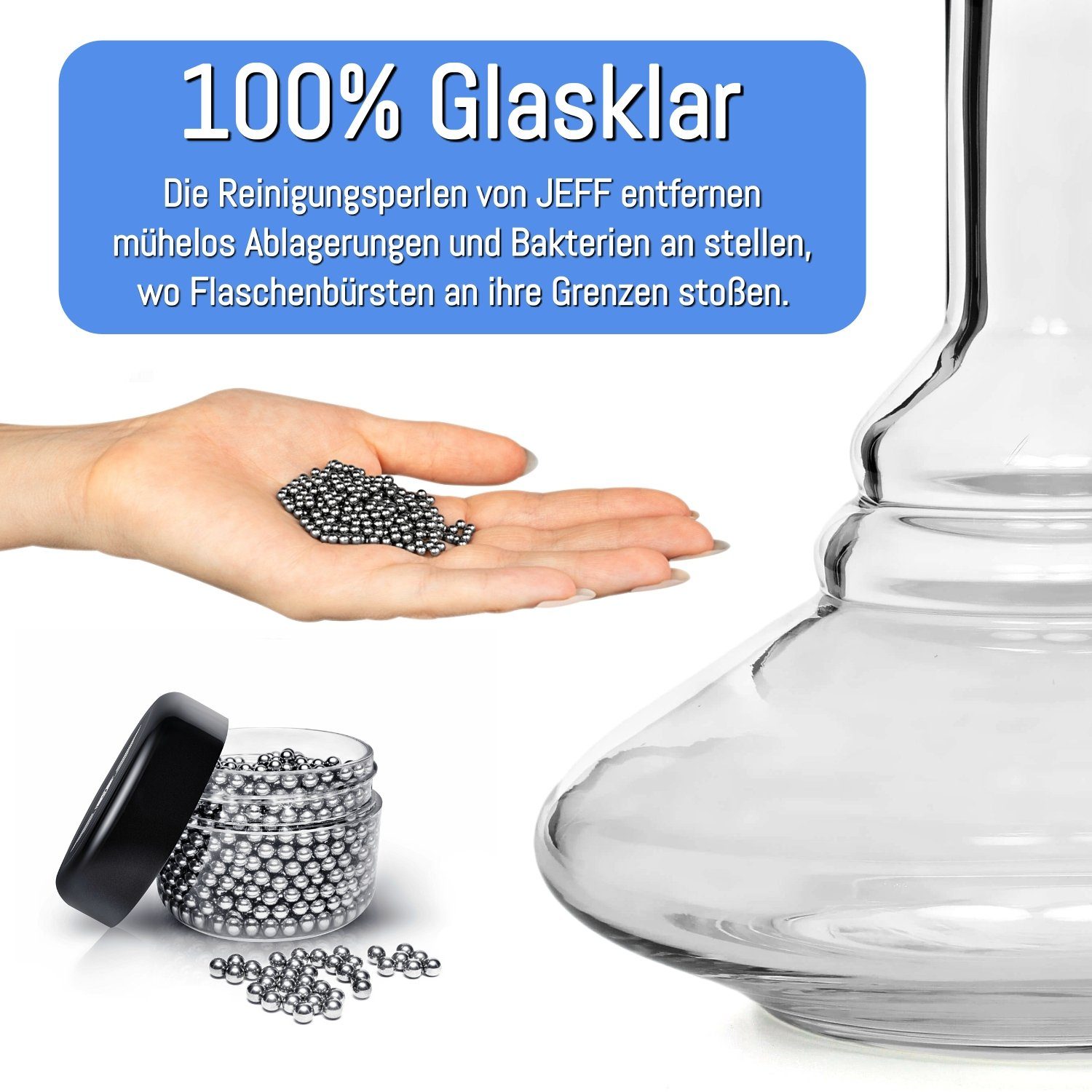 JEFF® Reinigungszubehör Reinigungsbürste Reinigungsperlen 1000