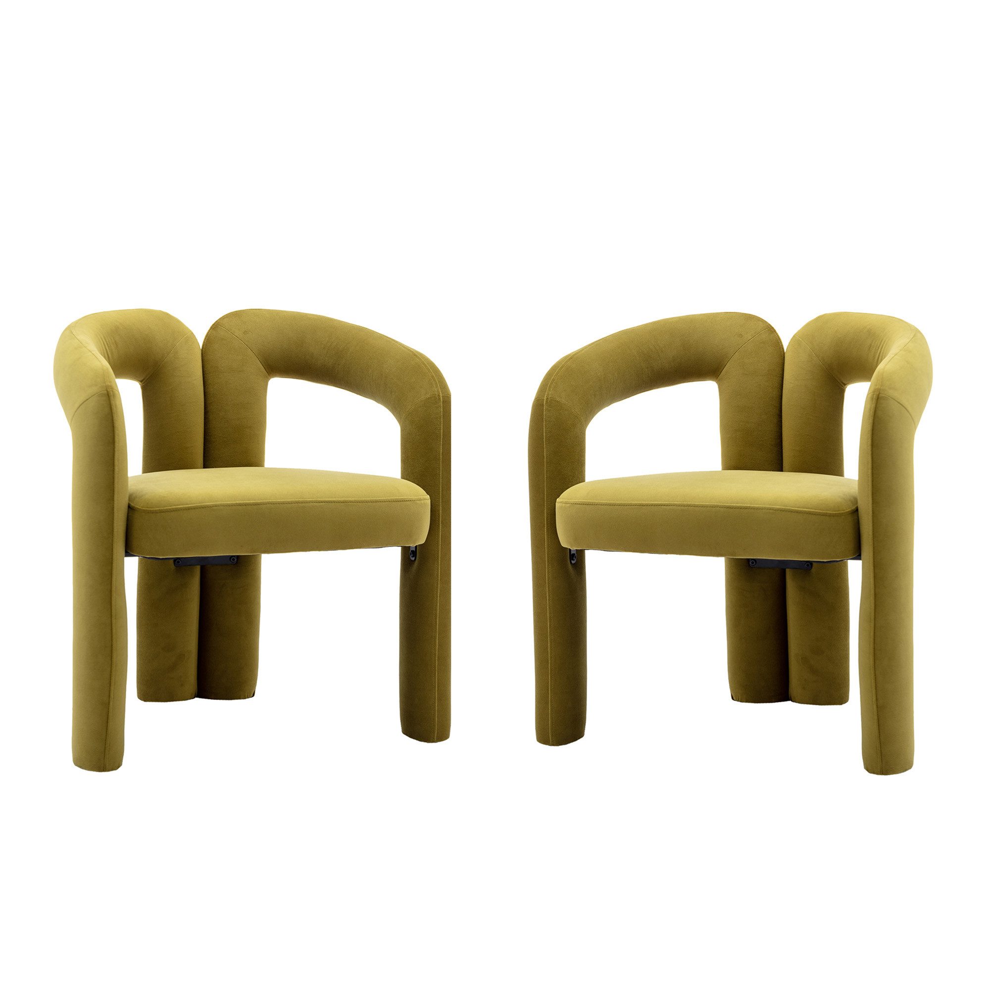 KLAM HOME Esszimmerstuhl Samt moderne Design günstig online kaufen