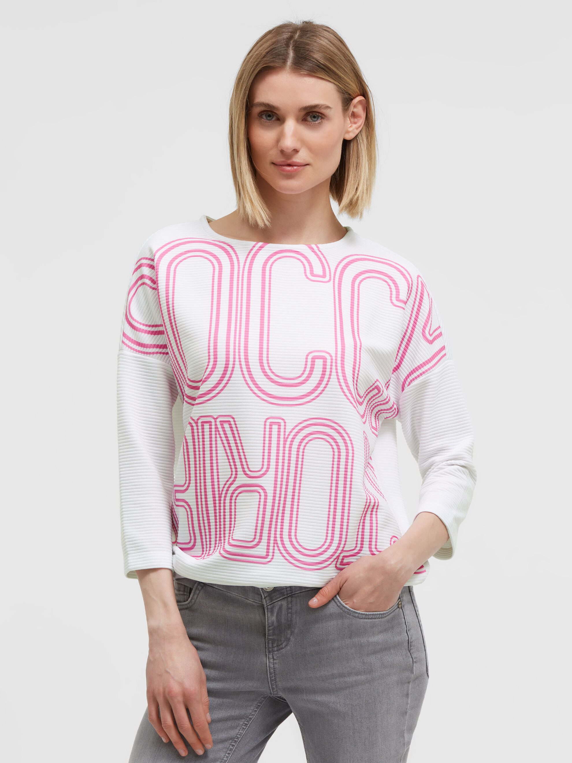 SOCCX 3/4-Arm-Shirt mit elastischem Saum