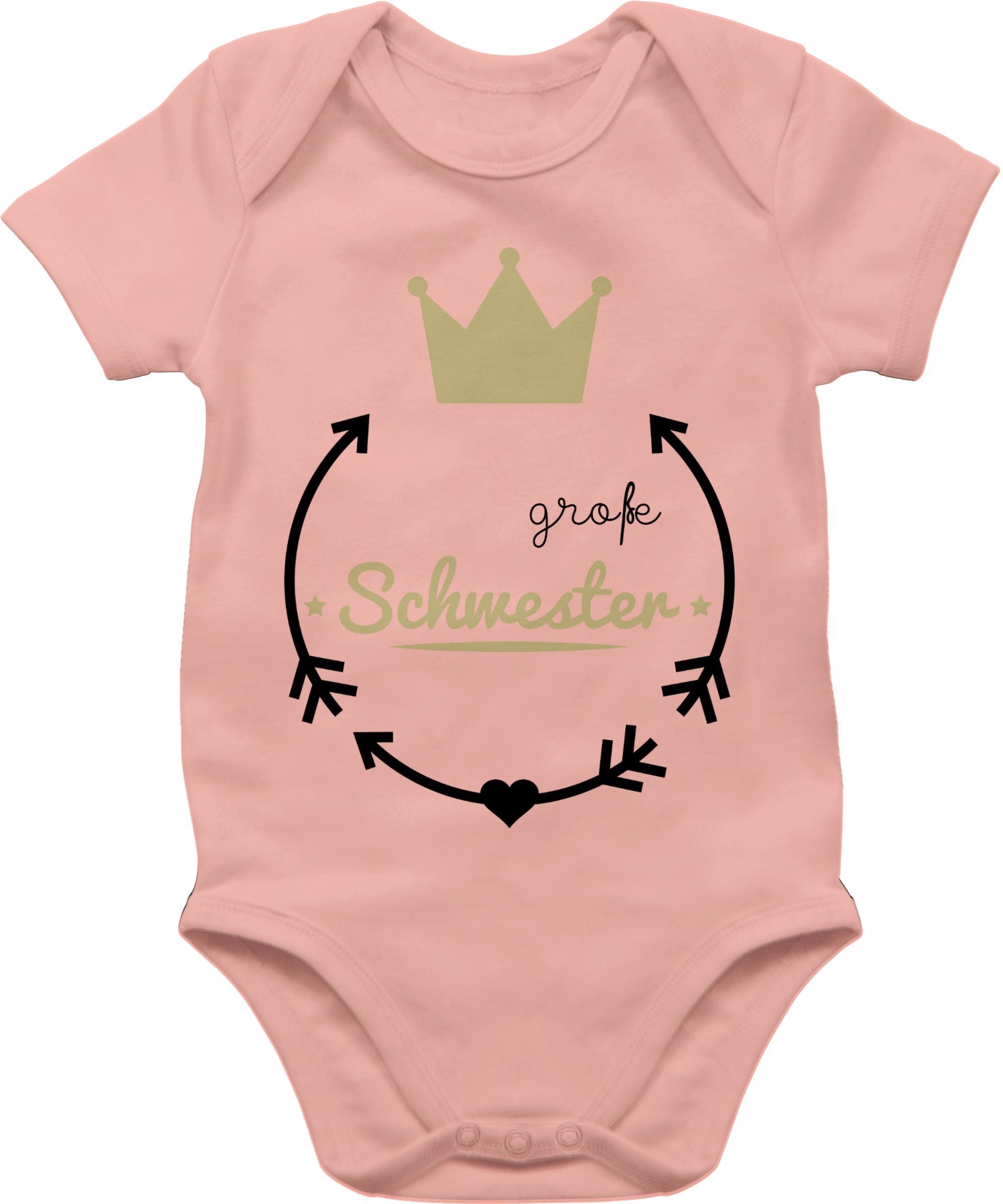 Shirtracer Shirtbody Große Schwester Große Schwester 2 Babyrosa