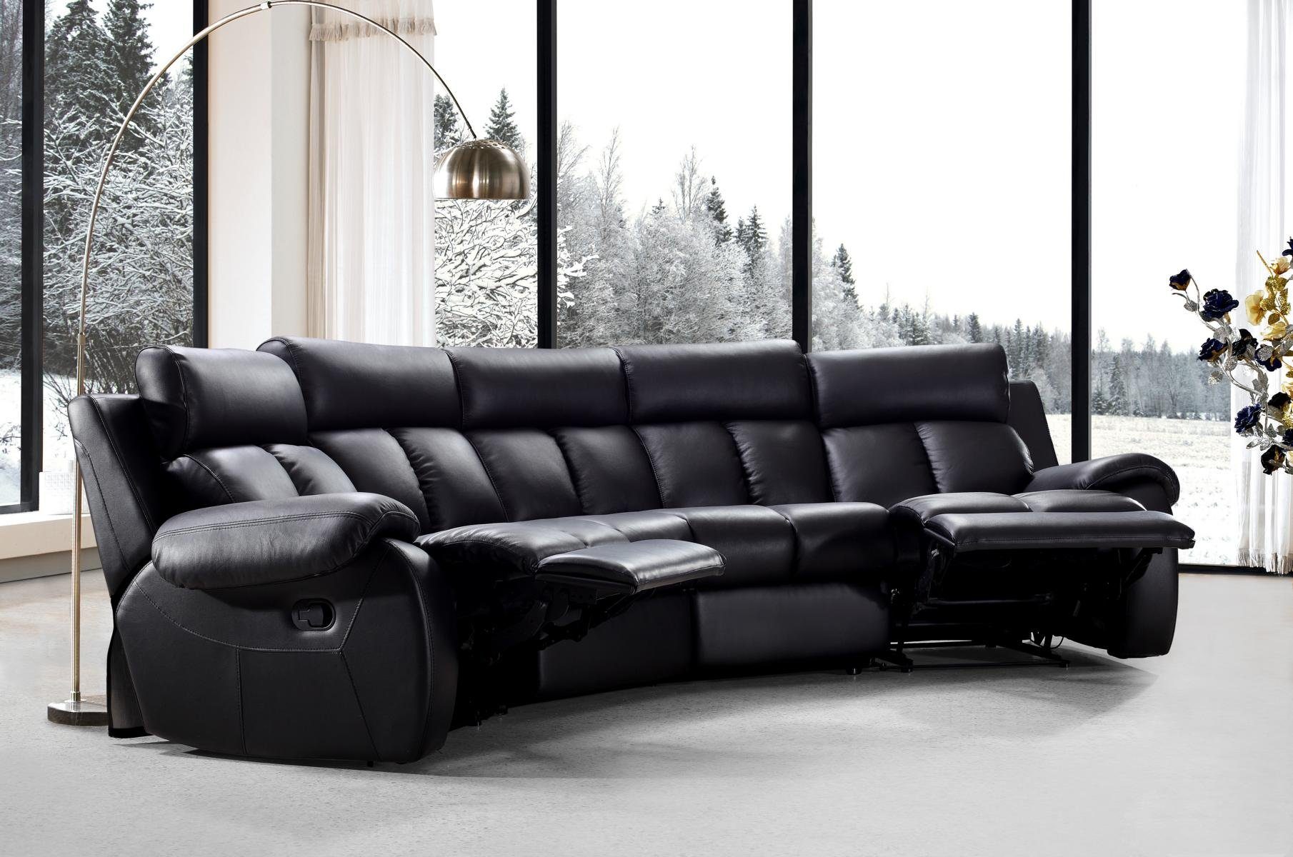 Salottini Ecksofa Recliner Pedro LIEFERBAR, SOFORT Ecksofa Kinosofa Kinosofa, Recliner Kino Sofa Federkern