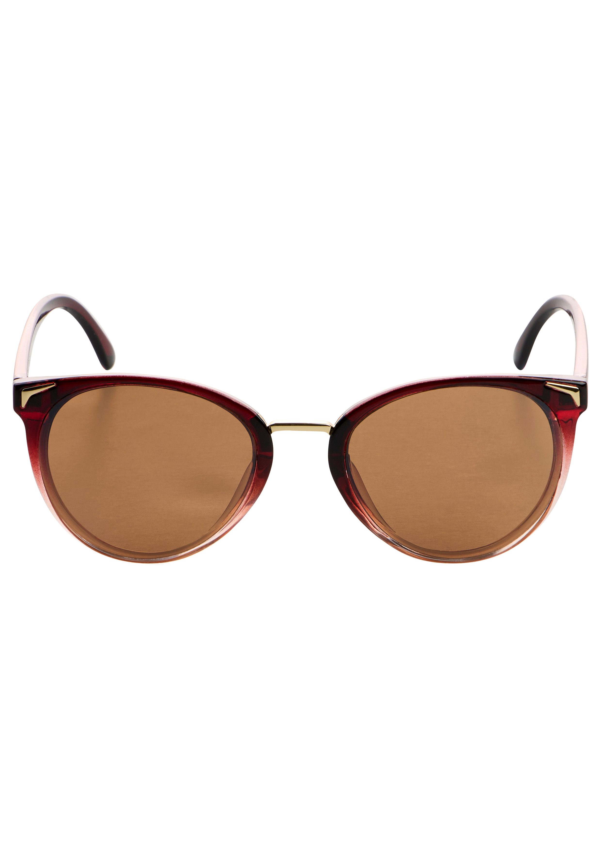 Laura Scott Sonnenbrille Tropfen-Design, Vollrandrahmen, altrosa mit Farbverlauf. € 24,99, (€ 24,99 pro 1 Stk).